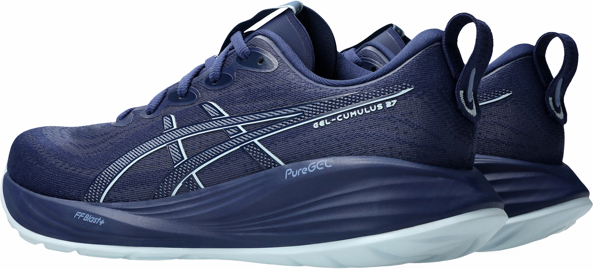 Asics Gel Cumulus 27 Mens Running Shoes - Blue Asics Smart Shoes