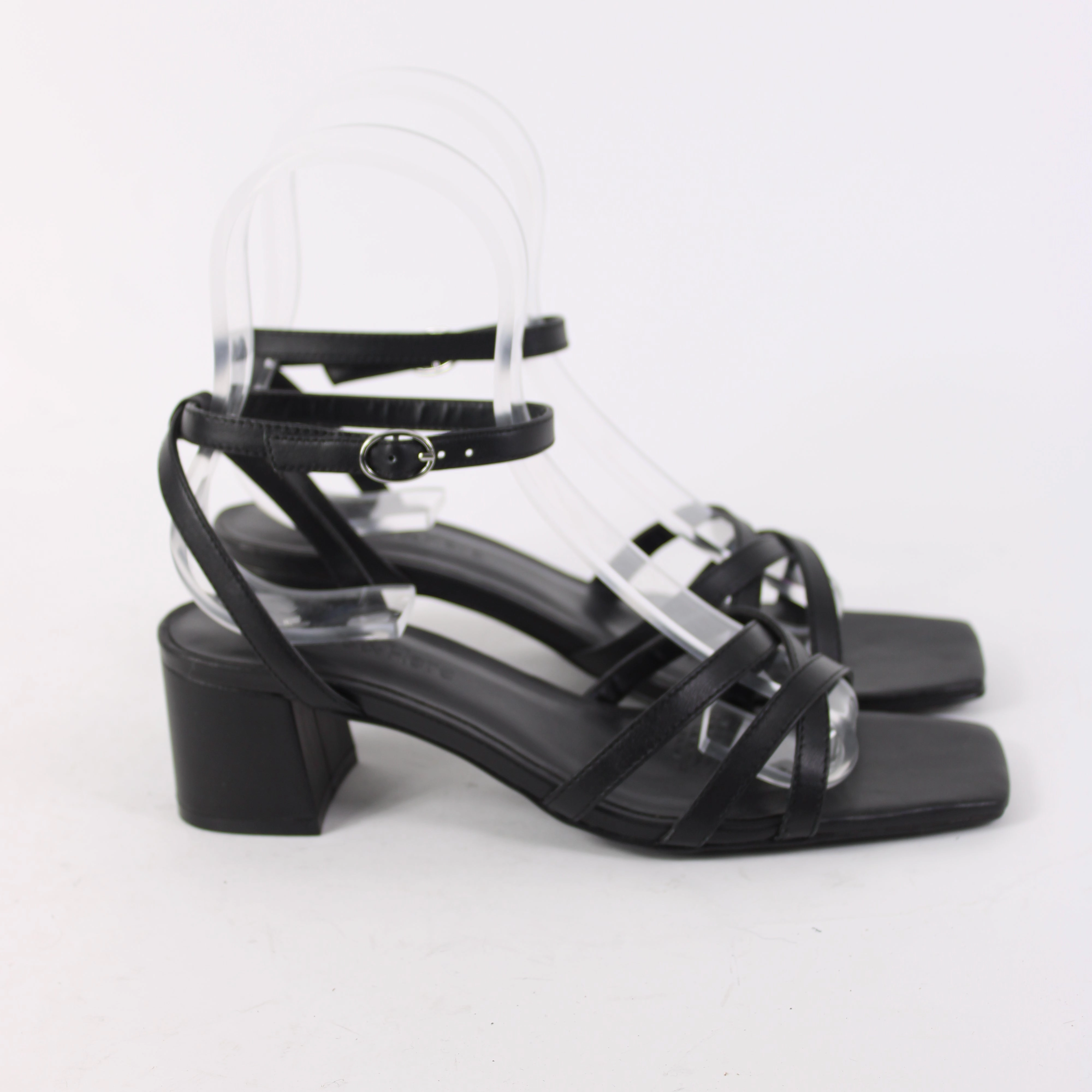 Atmos & Here Black Leather Heels Heels Knee High