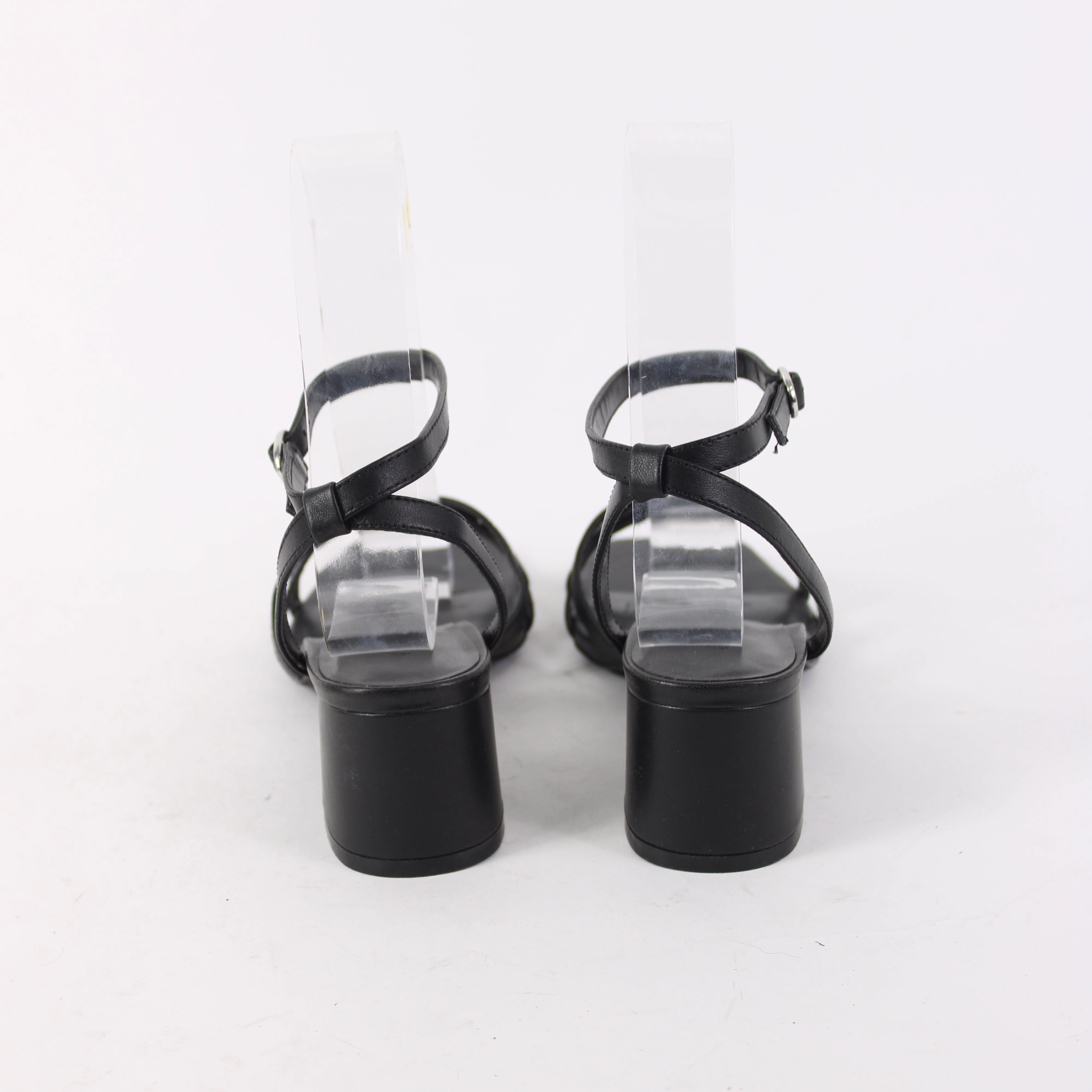 Atmos & Here Black Leather Heels Sexy High Heels Images