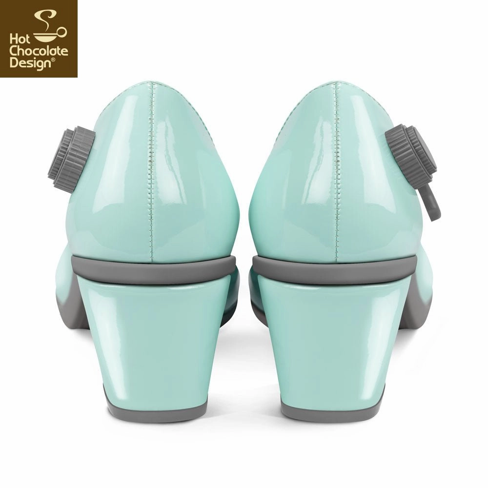 Chocolaticas TYPEWRITER Women's Mary Jane Pump Hunter Boots