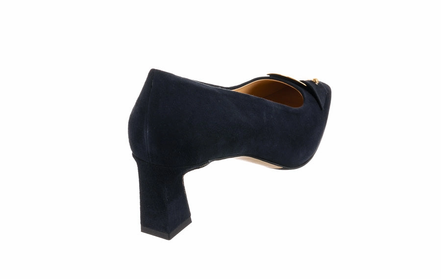 Br Indigo Shiny Gold High Heels