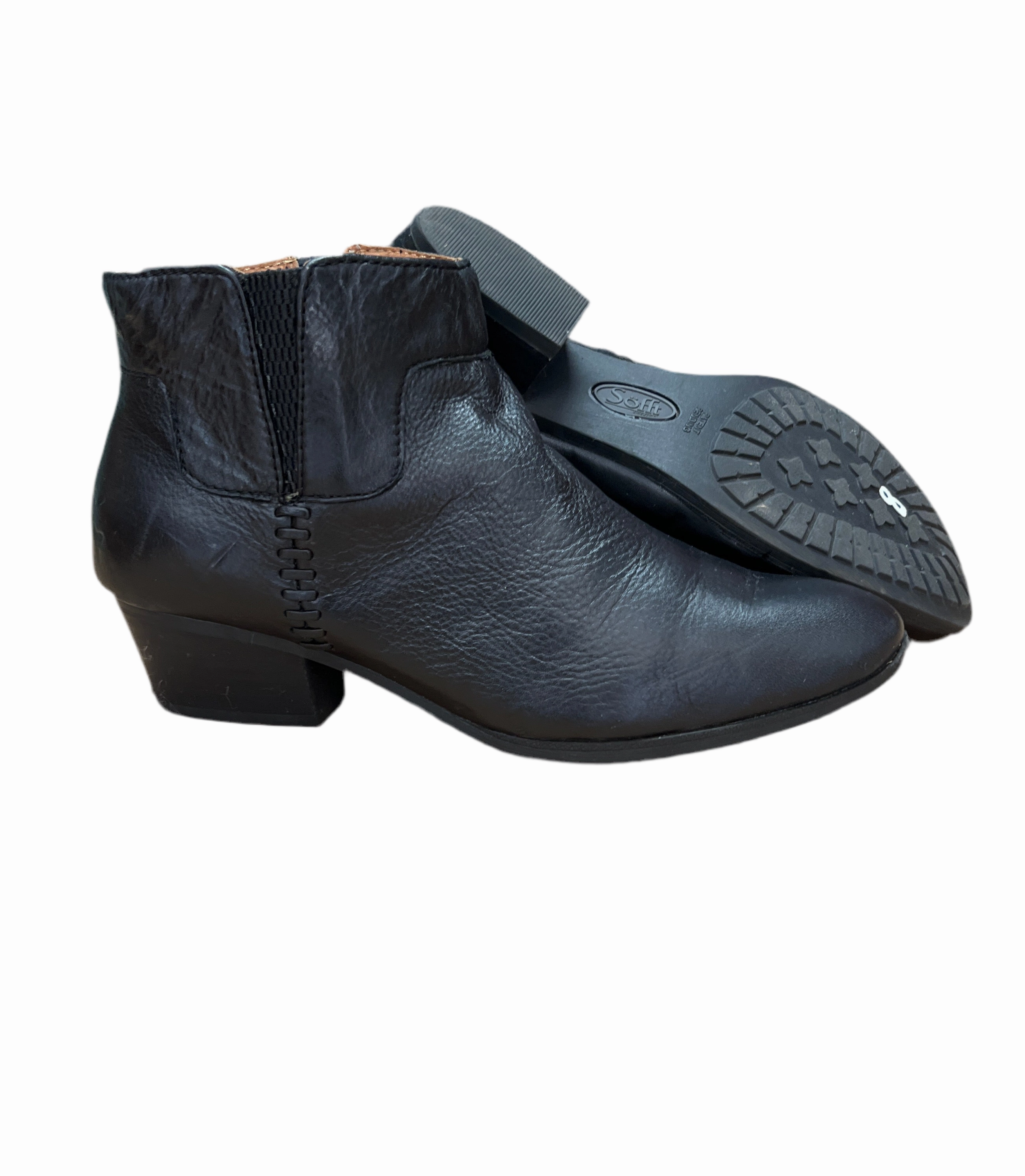 Best Waterproof Ankle Boots For Travel SOFFT Women's Parveen Ankle Bootie 8M black leather