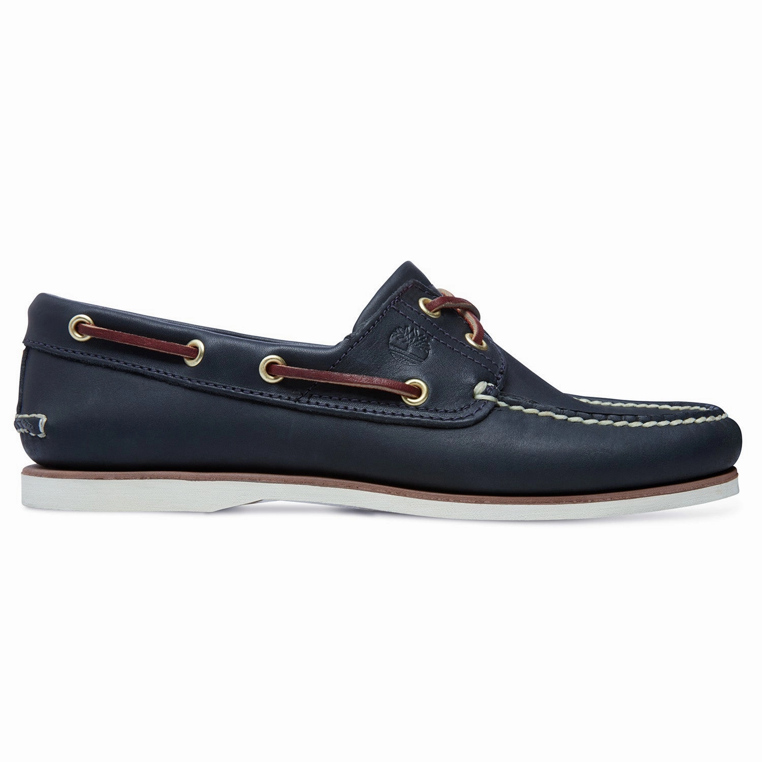 Boostic Climbing Shoe Timberland Classic Boat Full Grain Leather Men's Mid Blue Lace Up Shoes