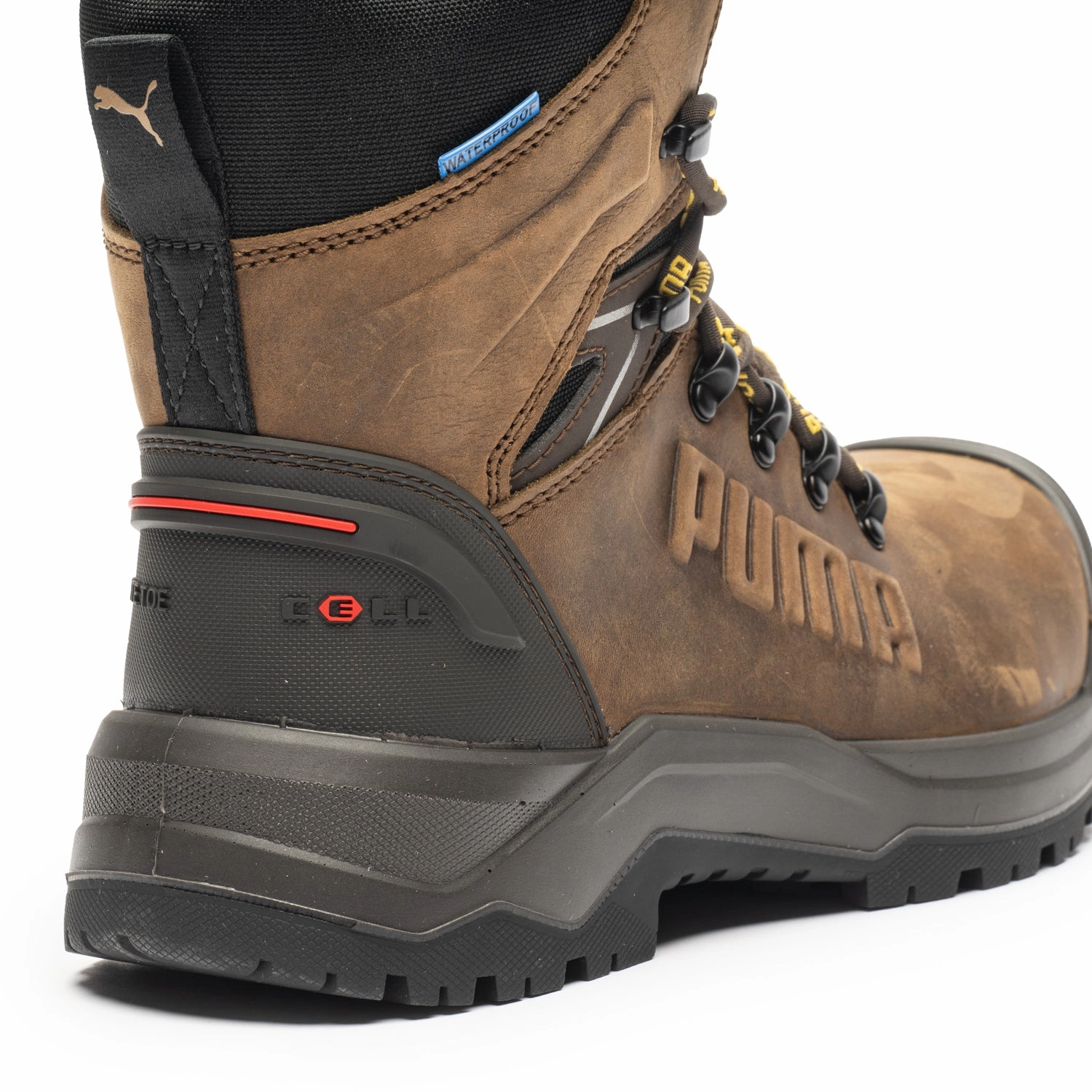 Iron Brown Men's 8" Composite Toe Work Boots 632723 Waterproof Shoes For Seattle