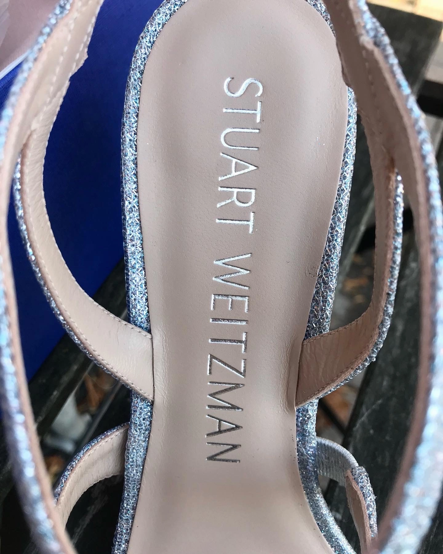 Tennis Shoes That Look Like High Heels STUART WEITZMAN Silver Metallic High Heel Sandals