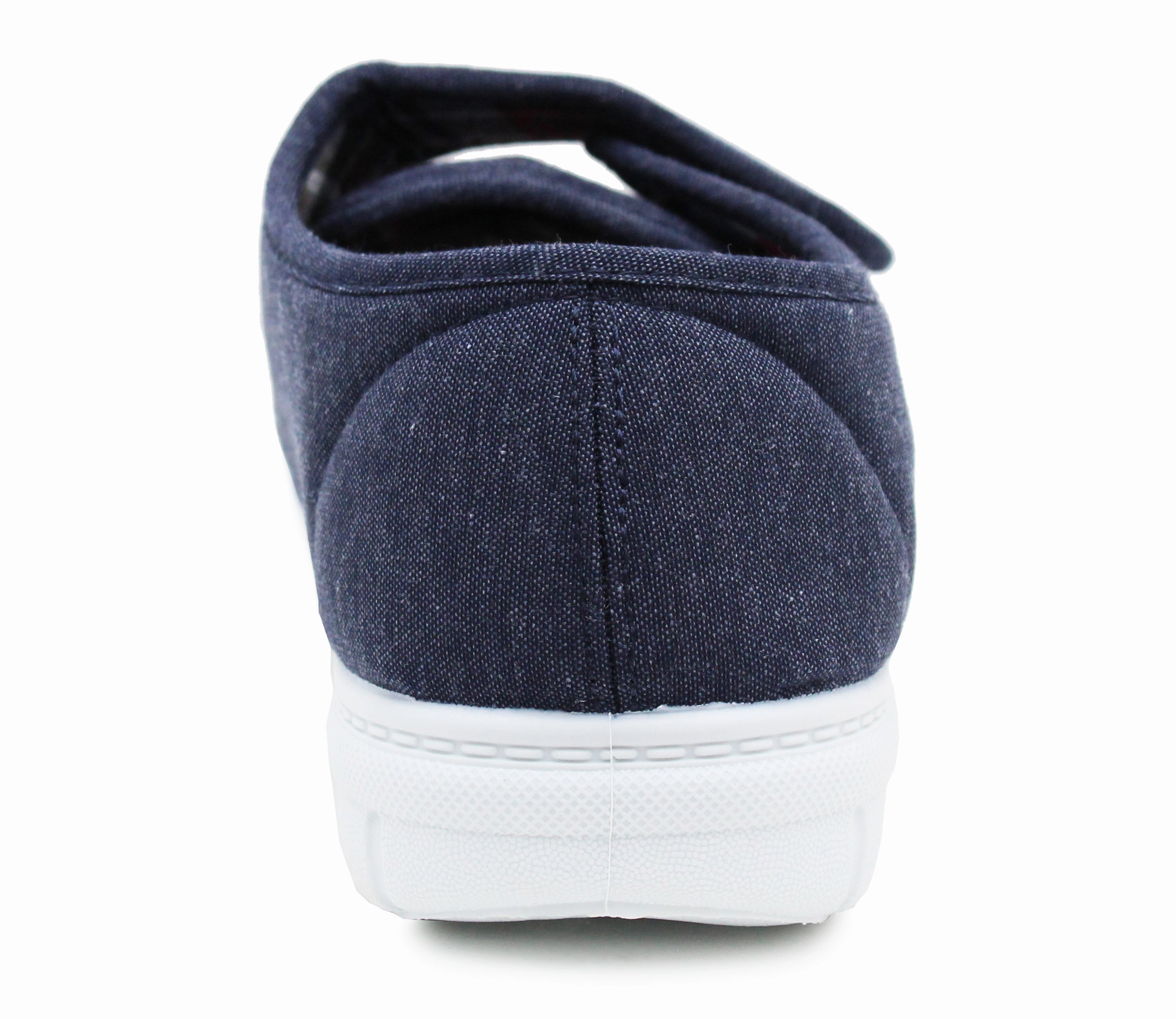 Mens Touch Fasten Casual Navy Canvas Trainer Pumps Flat Driving Loafers Shoes Emporio Armani Loafers