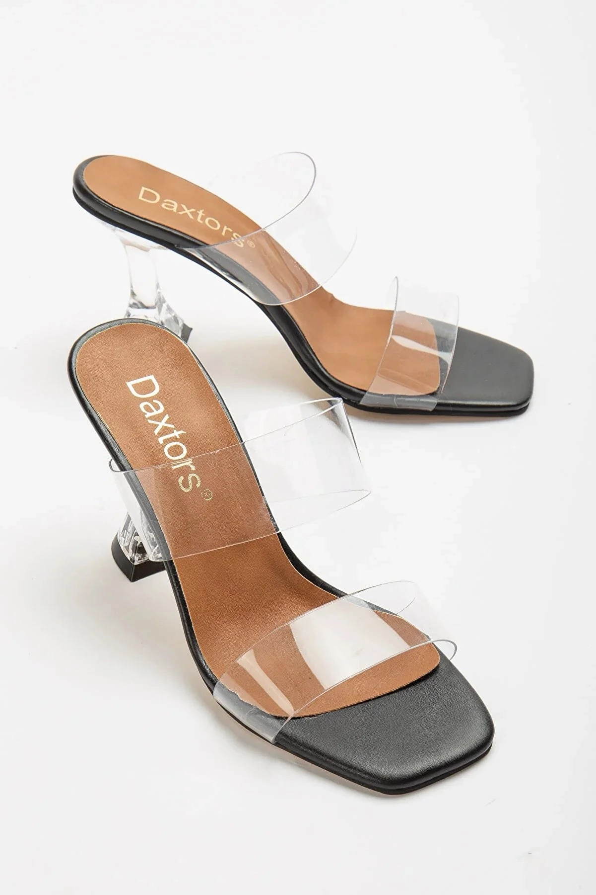 High Heel Shoes With Bow Daxtors Women's Transparent Tape Heels