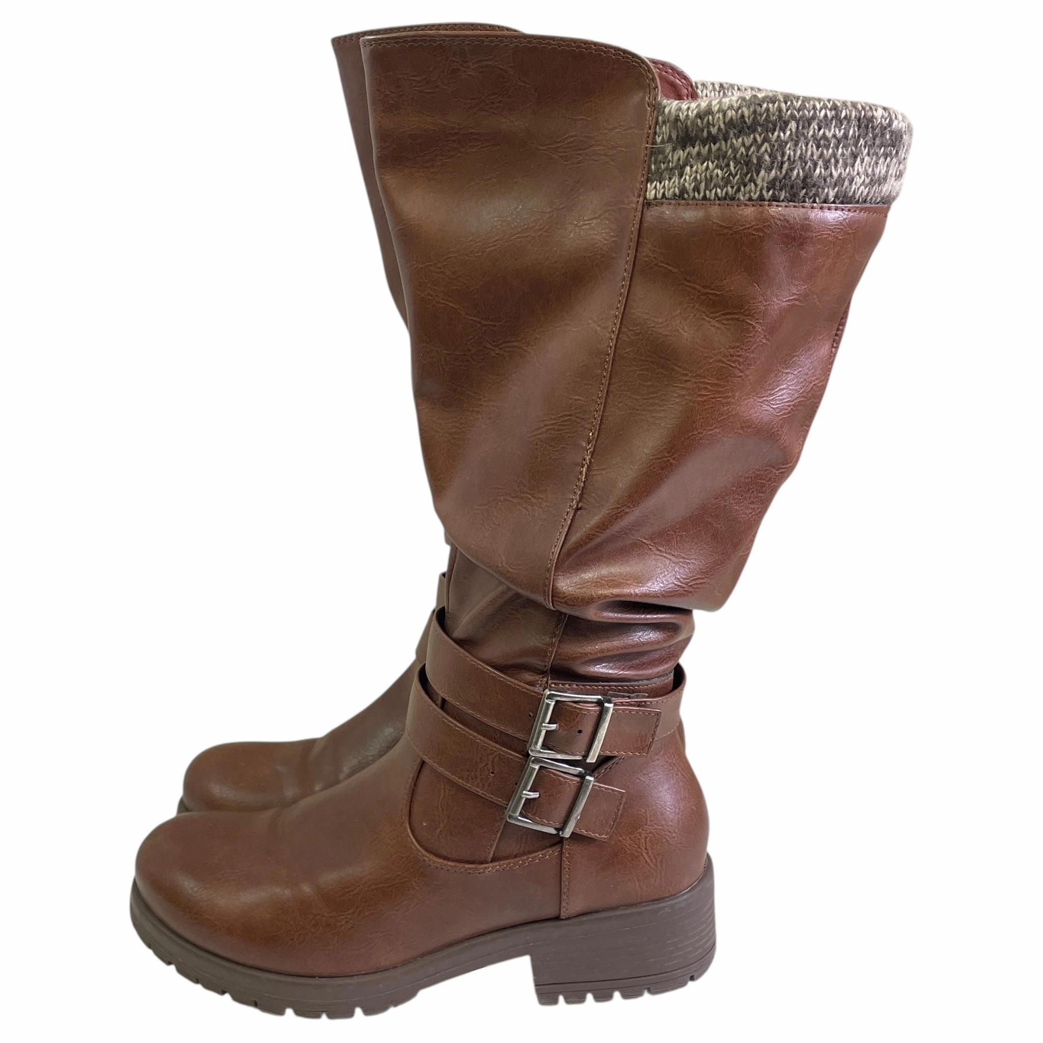 BOOTS MID-CALF FLATS by MAURICES In BROWN, Size: 7.5 Coach Boots