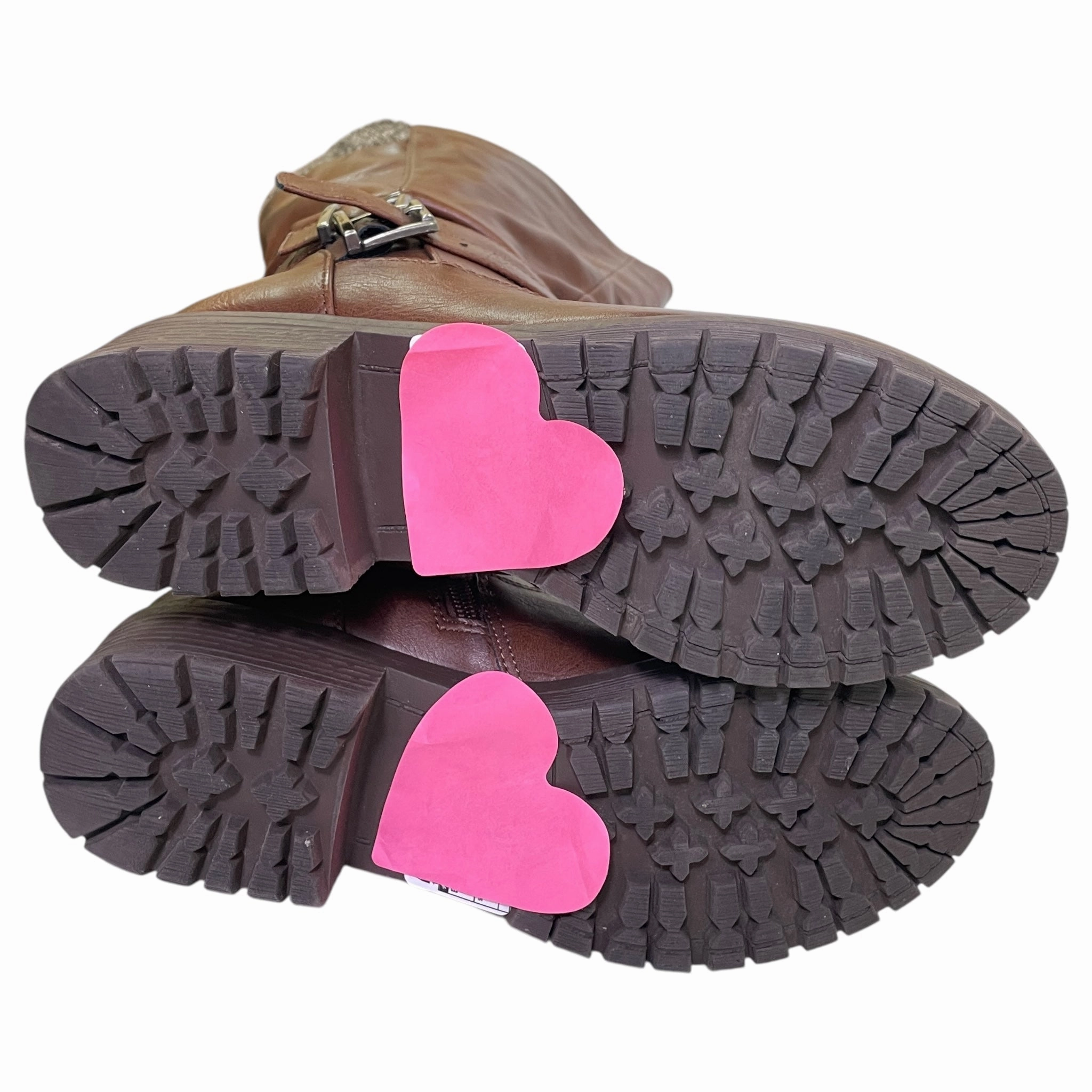 BOOTS MID-CALF FLATS by MAURICES In BROWN, Size: 7.5 Combat Boots