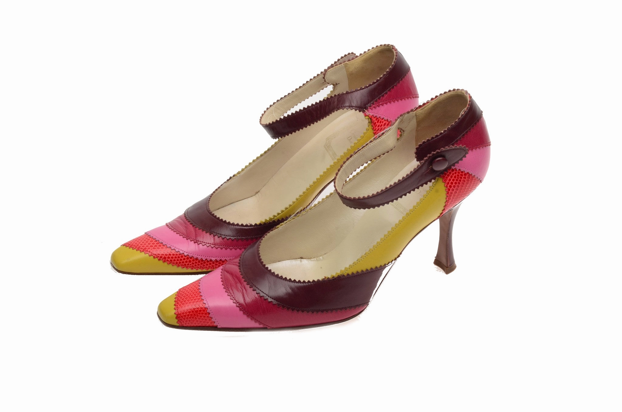 Christian Dior - Multicolored High Heels - IT 38 High Heels With Strap Around Ankle