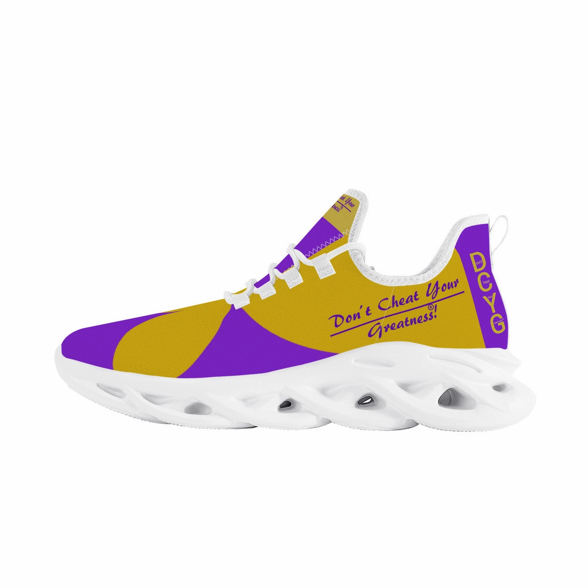 DCYG Purple & Gold 2nd Edition B Flex Control Sneaker - White Fresh Foam X Running Shoe