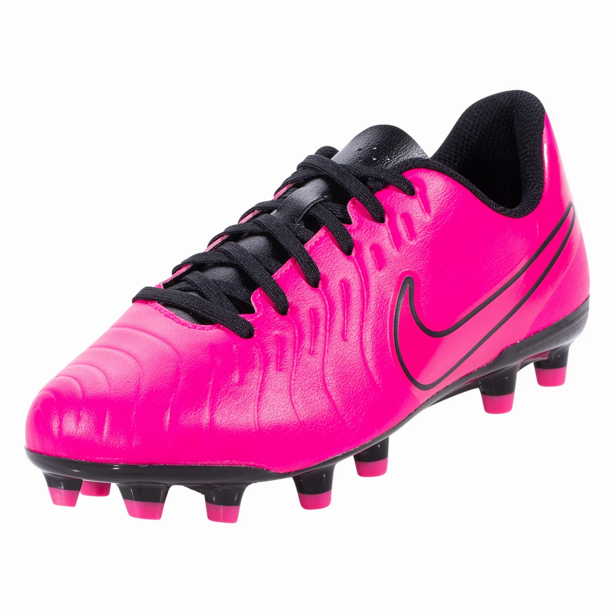 Best Soccer Cleats For Control Nike Jr. Legend 10 Club FG/MG Soccer Cleats (Fierce Pink/Black)