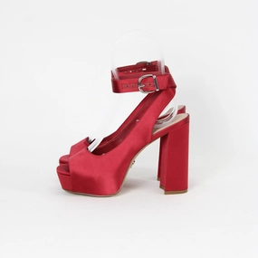 Photos Of Shoes Wittner Red Satin Heels