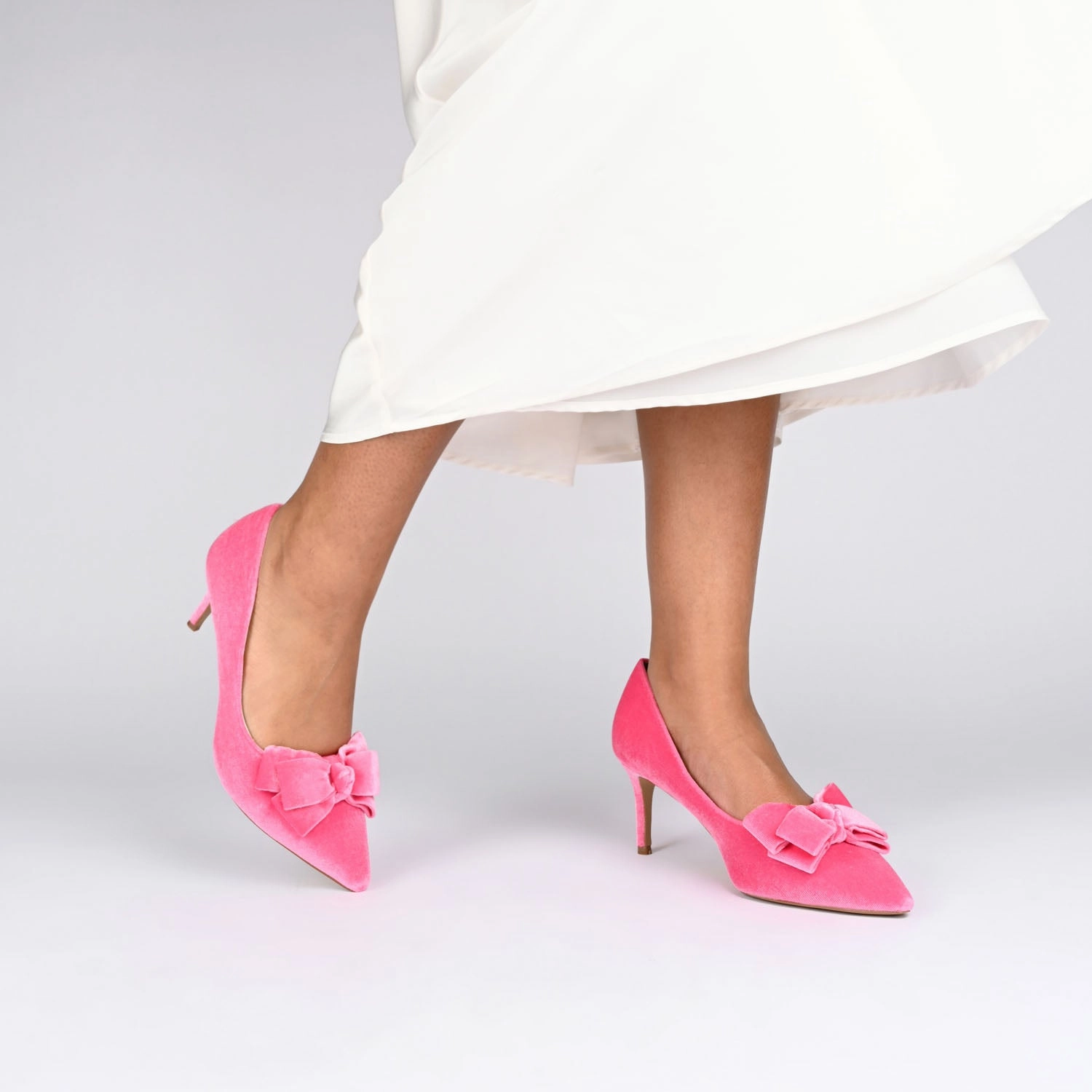 CRYSTOL STILETTO PUMP HEELS IN WIDE High Heels Long Legs