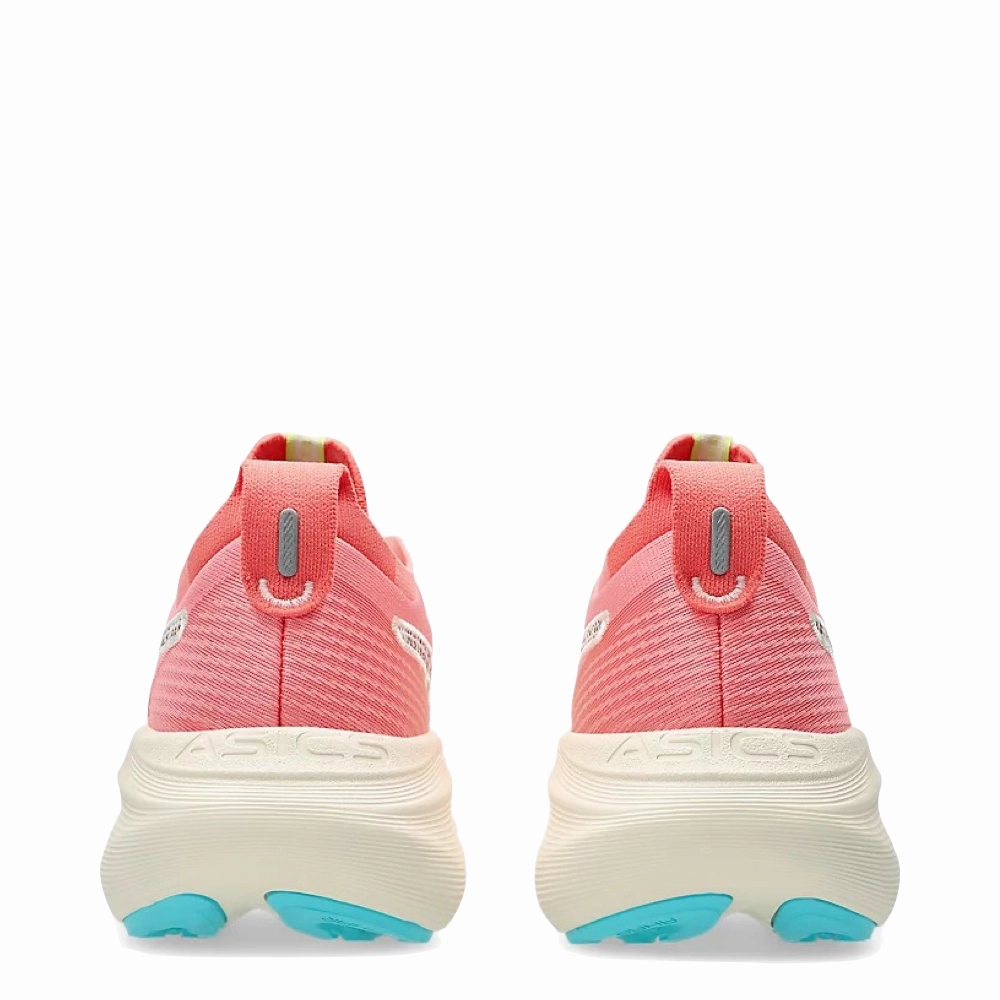 Asics Women's Gel-Nimbus 27 TR Sneaker in Nature Bathing/Guava Asics Running Shoes Size 6.5