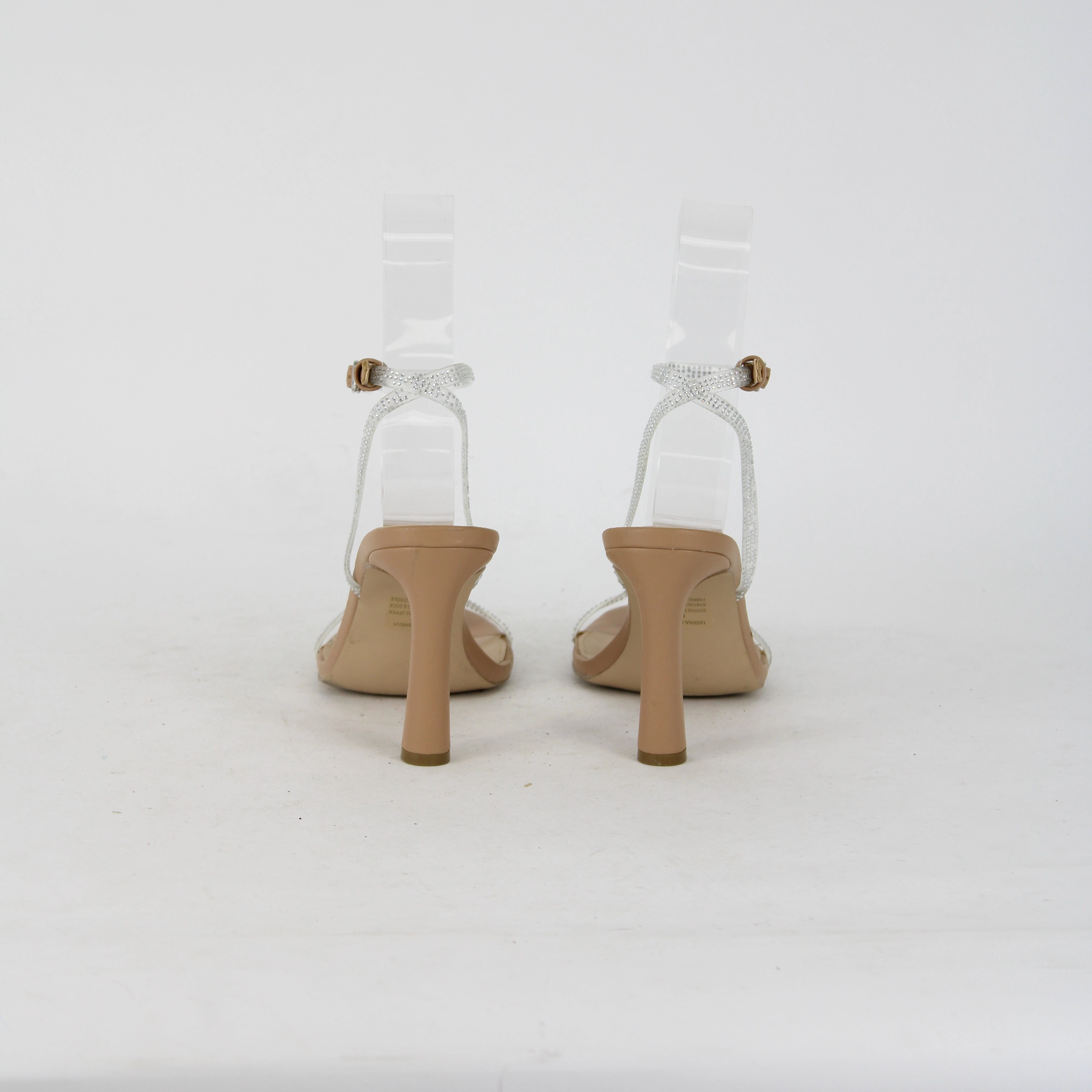 High Heels Weird Steve Madden Beige Strappy Heels