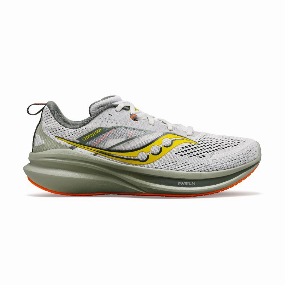 Best Running Shoes For Long Distance Running Saucony Men's Omni 22 - Fog/Bough