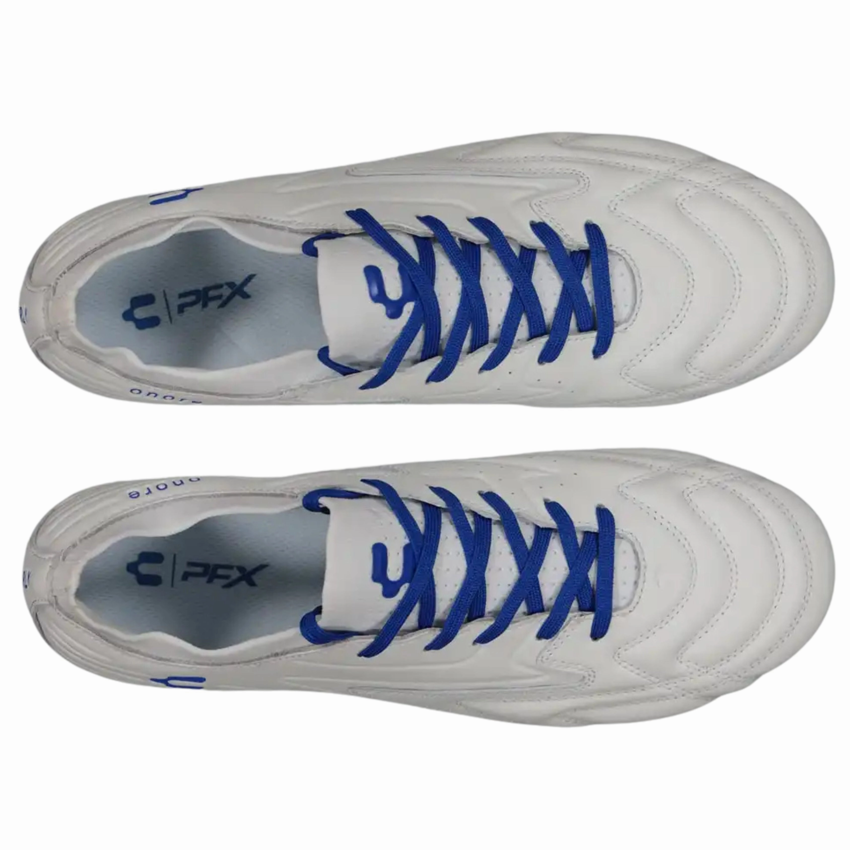 Soccer Cleats Size 15 Men Charly Onore LT PFX Firm Ground Soccer Cleats (White/Royal)