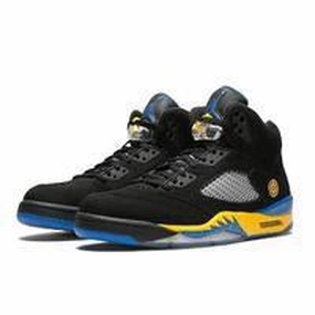 Nike Shoes Factory Outlet Men's Jordan 5 Retro Laney Basketball Shoes - Black