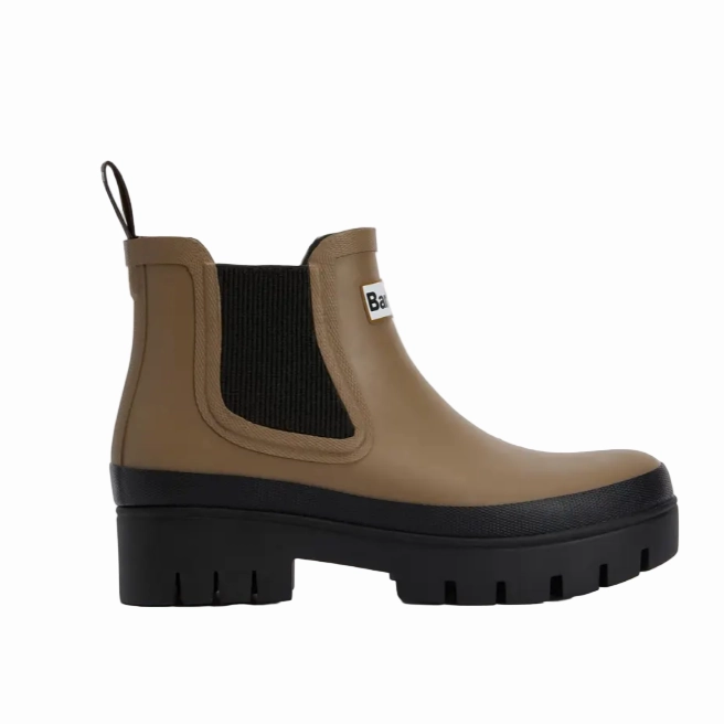 Heeled Ankle Boots With Dress Barbour Womens Wellington Halton Military Brown/Black