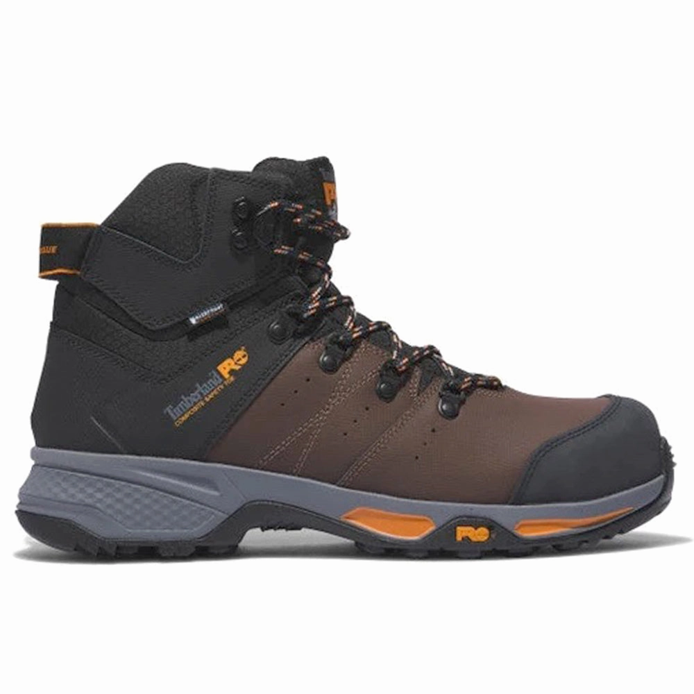 Waterproof Shoes Leather Switchback 6 Inch Waterproof Composite Toe Work Boots
