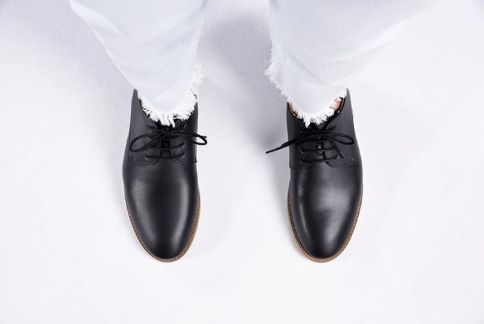 Keen Lace Up Shoes Teresa Derby in Black from Ahimsa (Wide Width)