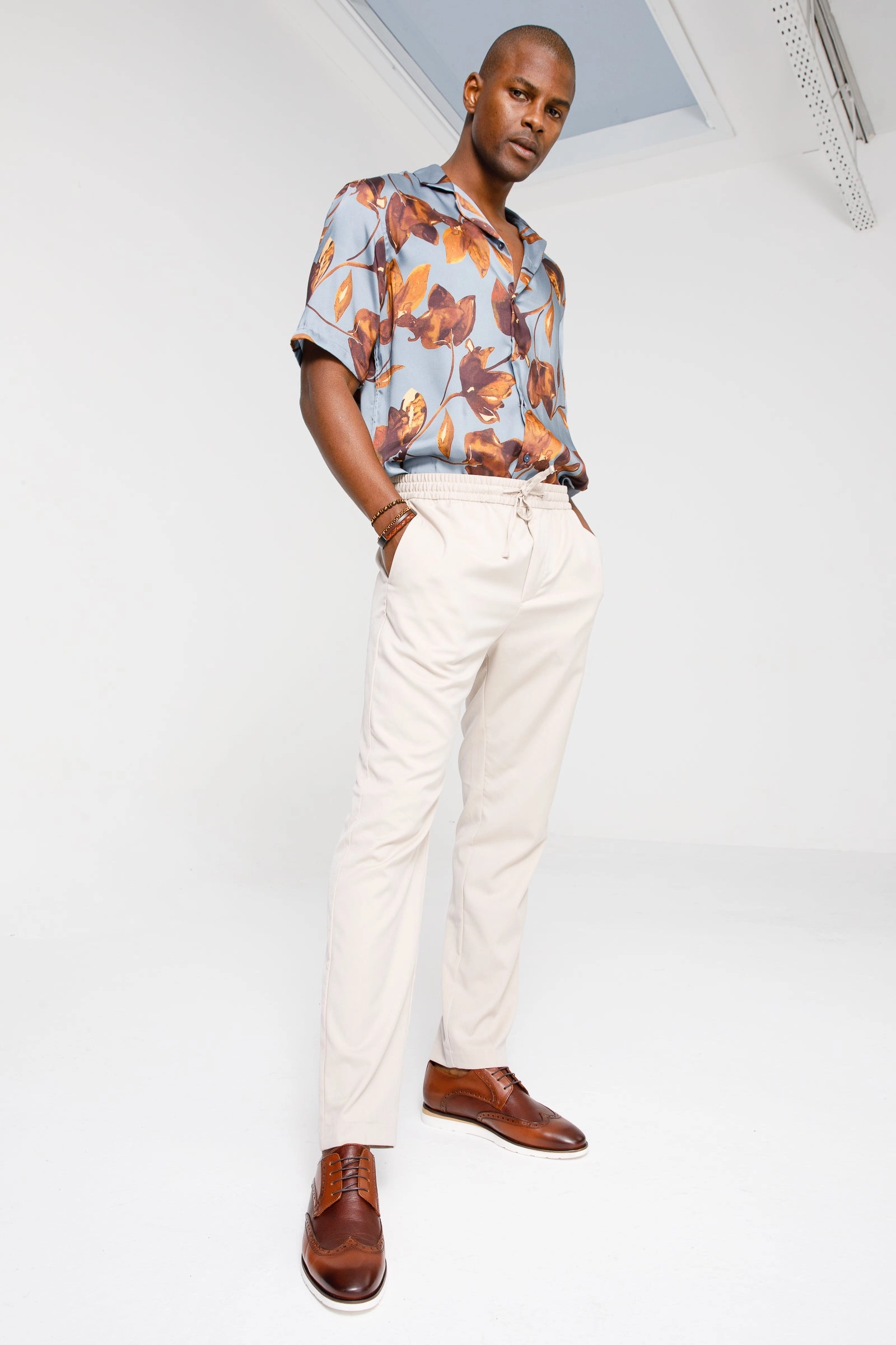 Monolith Brushed Leather Lace-up Shoes The Molise Tan Wingtip Semi Brogue Derby Men Shoe  Final Sale!