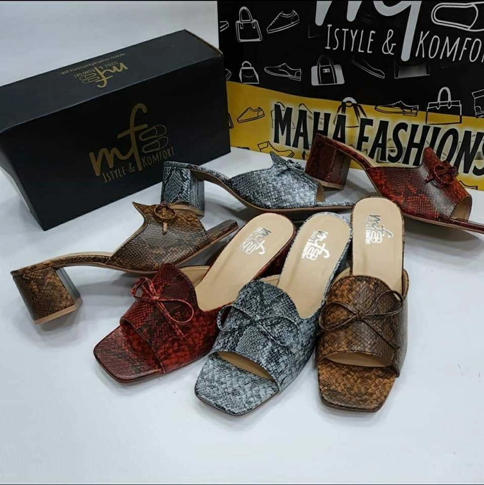 High Wedge Tie Block Heel