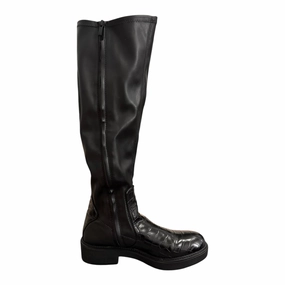 Boots With Ties Boots Mid-calf Flats By Franco Sarto In Black, Size: 11