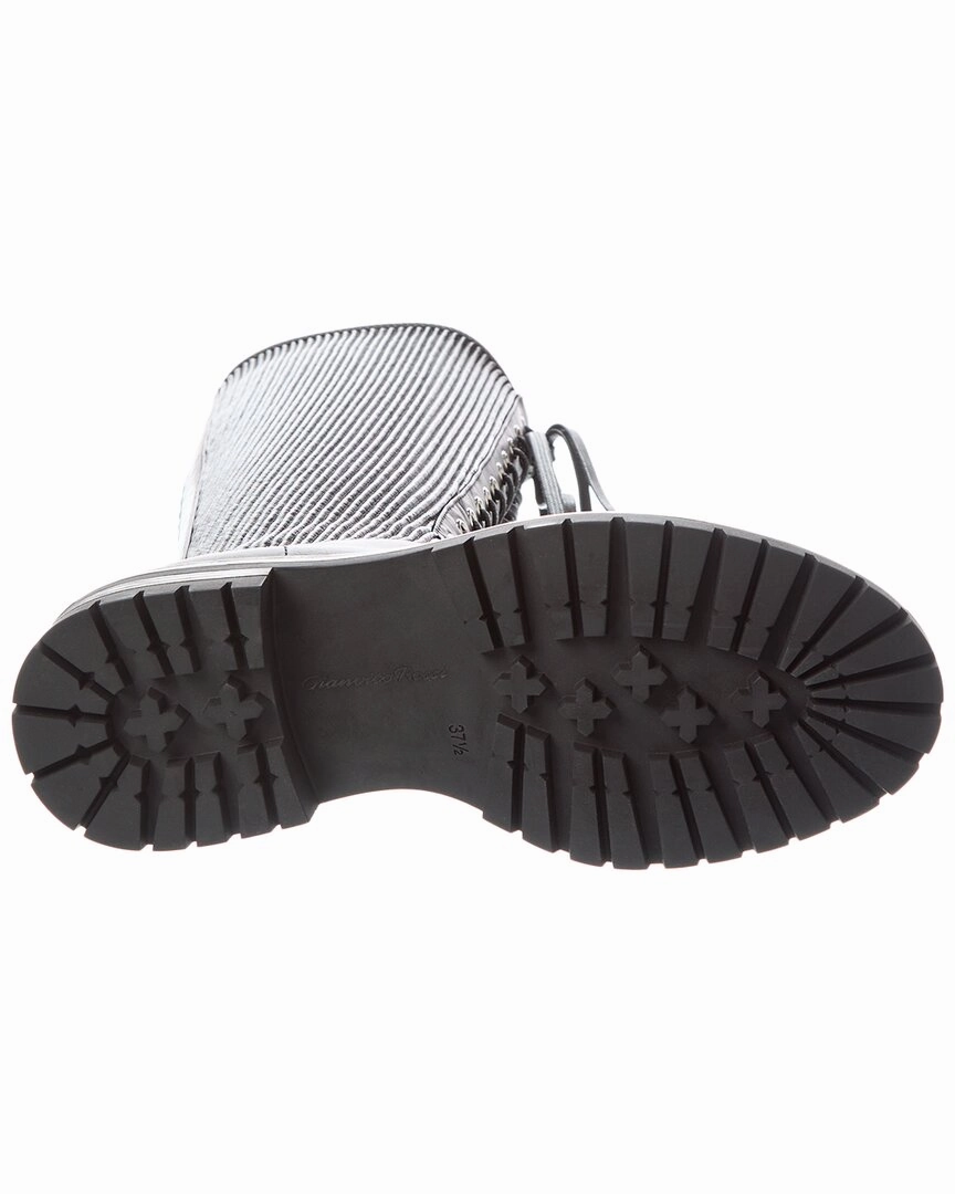 Outfits With Knee High Boots Gianvito Rossi Martis 20 Leather Over-The-Knee Boot