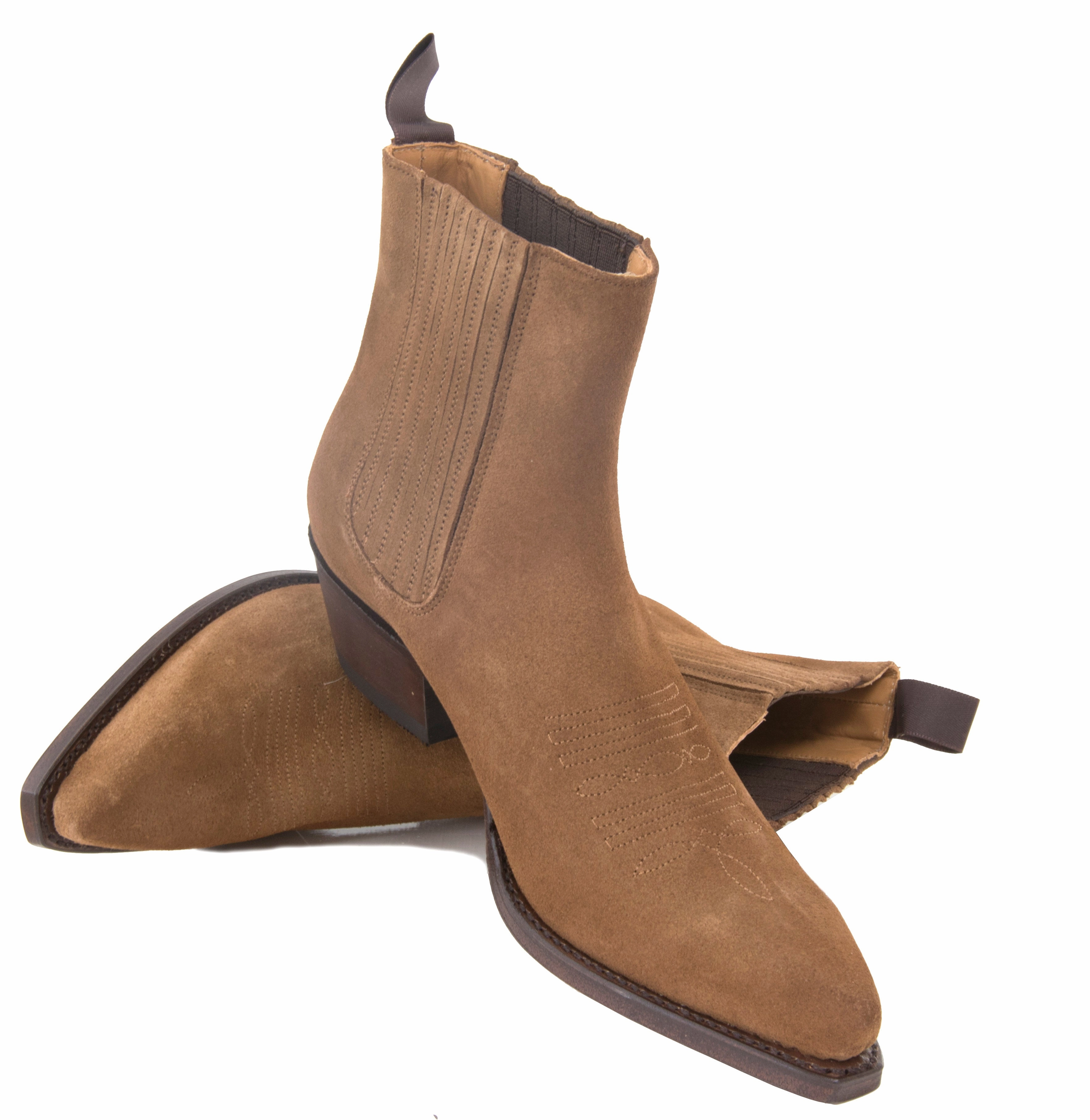 Tobacco Suede Ankle Boot Ankle Boots Narrow Shaft
