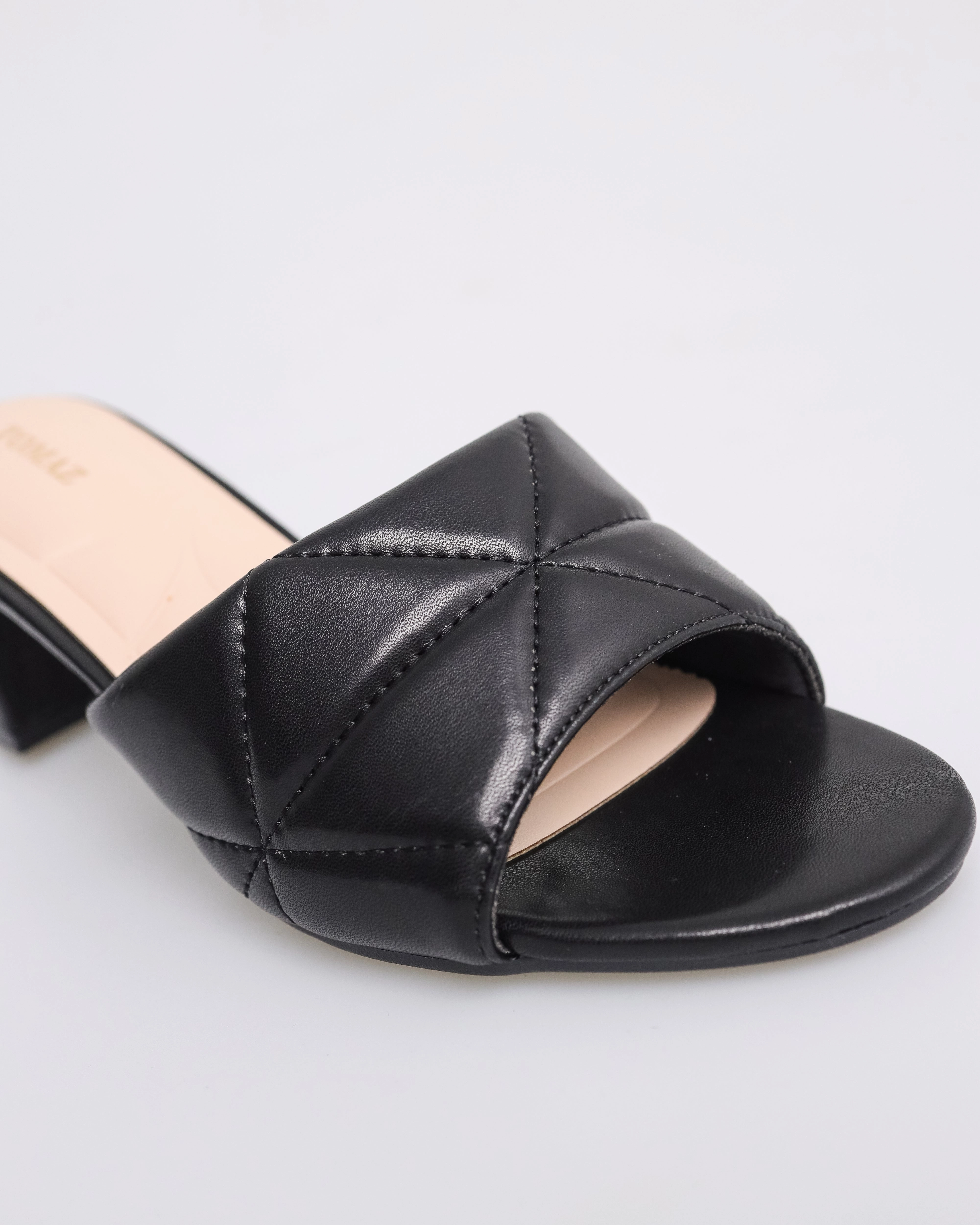 Tomaz NN210 Ladies Quilted Leather Block Heels High Platform