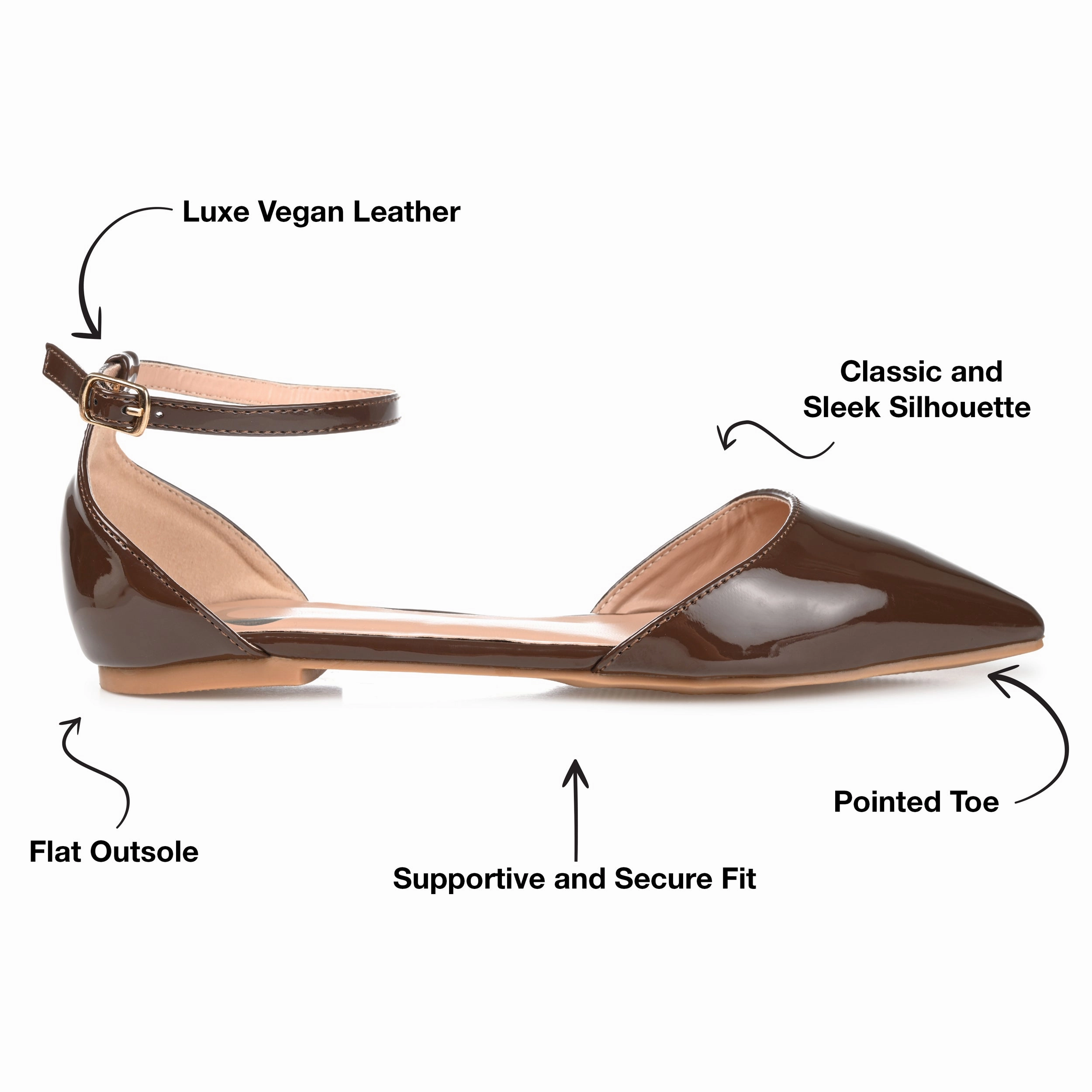 Journee Collection Women's Wide Width Reba Flat