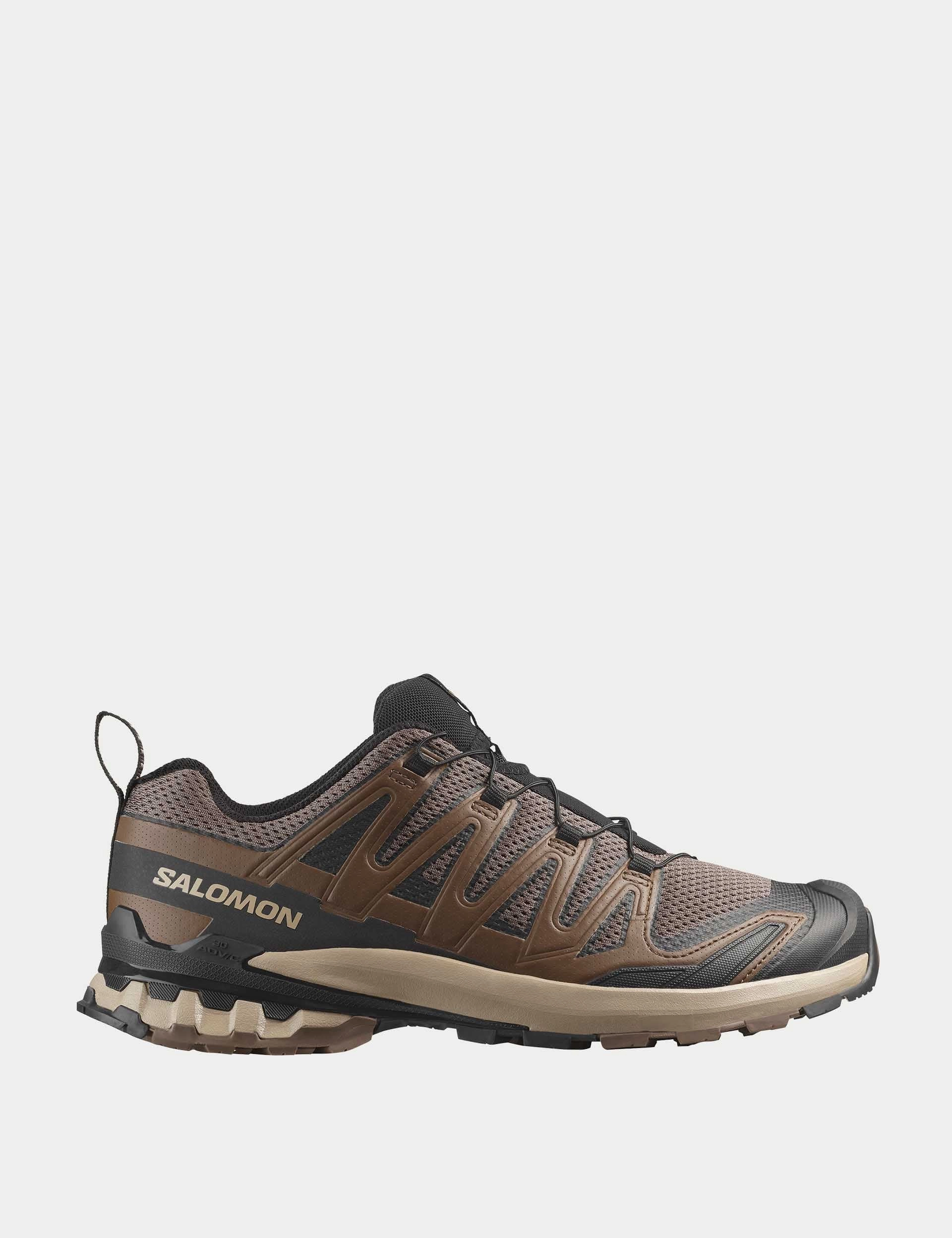 XA Pro 3D V9 - Falcon/Desert Tan/Black Best Trail Road Hybrid Running Shoes