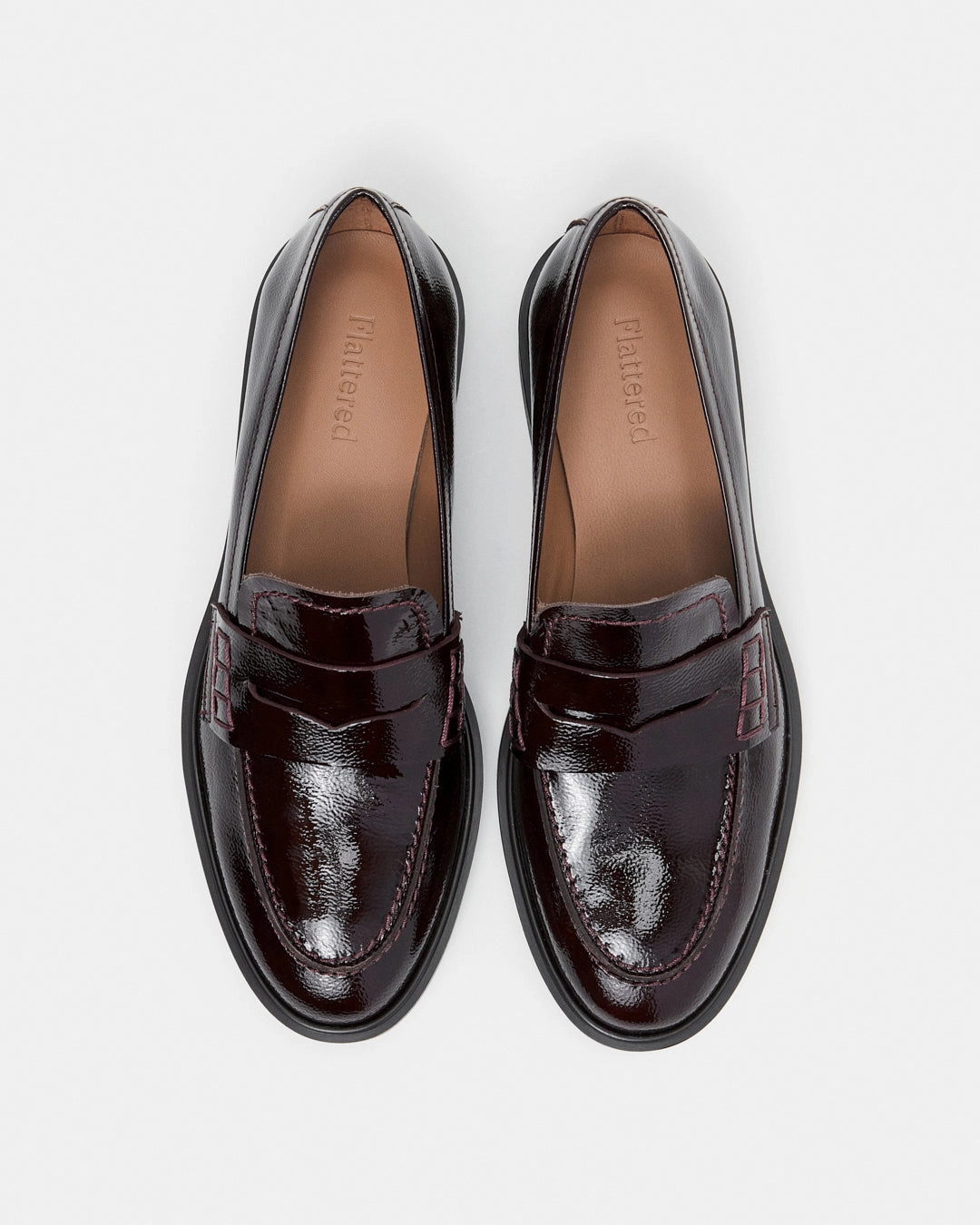 Sara Leather Patent Burgundy Sizing Loafers Vs Slip Ons