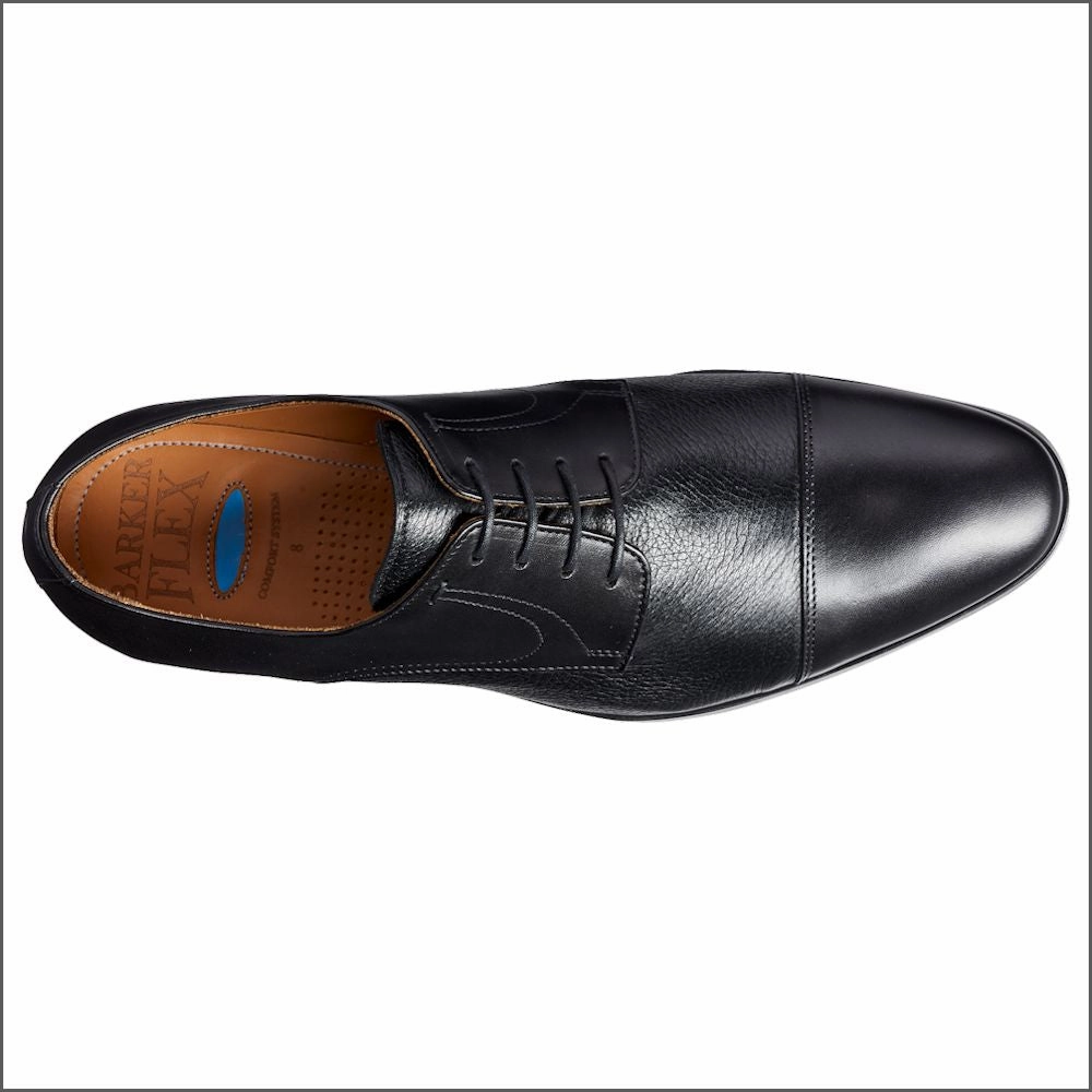 No Tennis Shoes Barker Southwold - Black Calf / Deerskin.