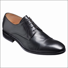 Lace-up Shoes Barker Southwold - Black Calf / Deerskin.