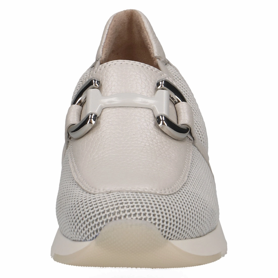 Caprice 9-24536-42 132 Kaia Ladies Pearl Leather & Textile Slip On Loafers Loafers With Suits