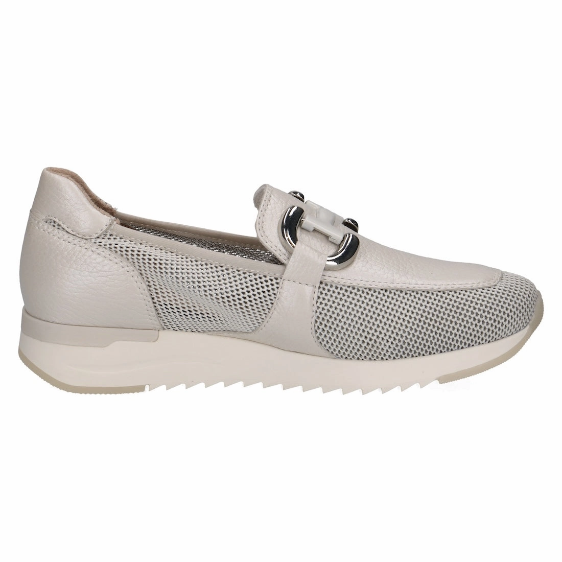 Loafers For Suits Caprice 9-24536-42 132 Kaia Ladies Pearl Leather & Textile Slip On Loafers