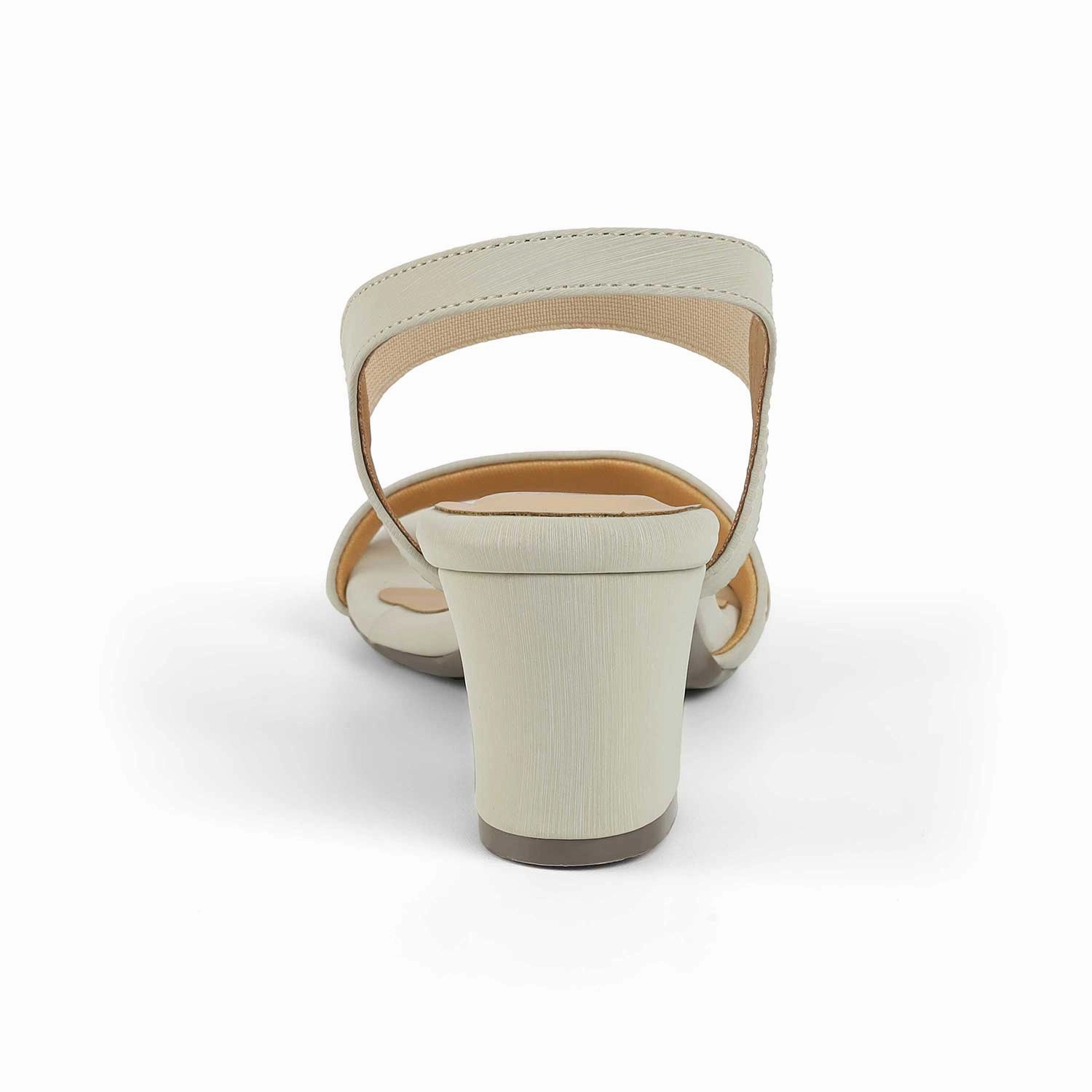 Tresmode Golsi Cream Women's Dress Block Heel Sandals Knee High Leather Heel Boots