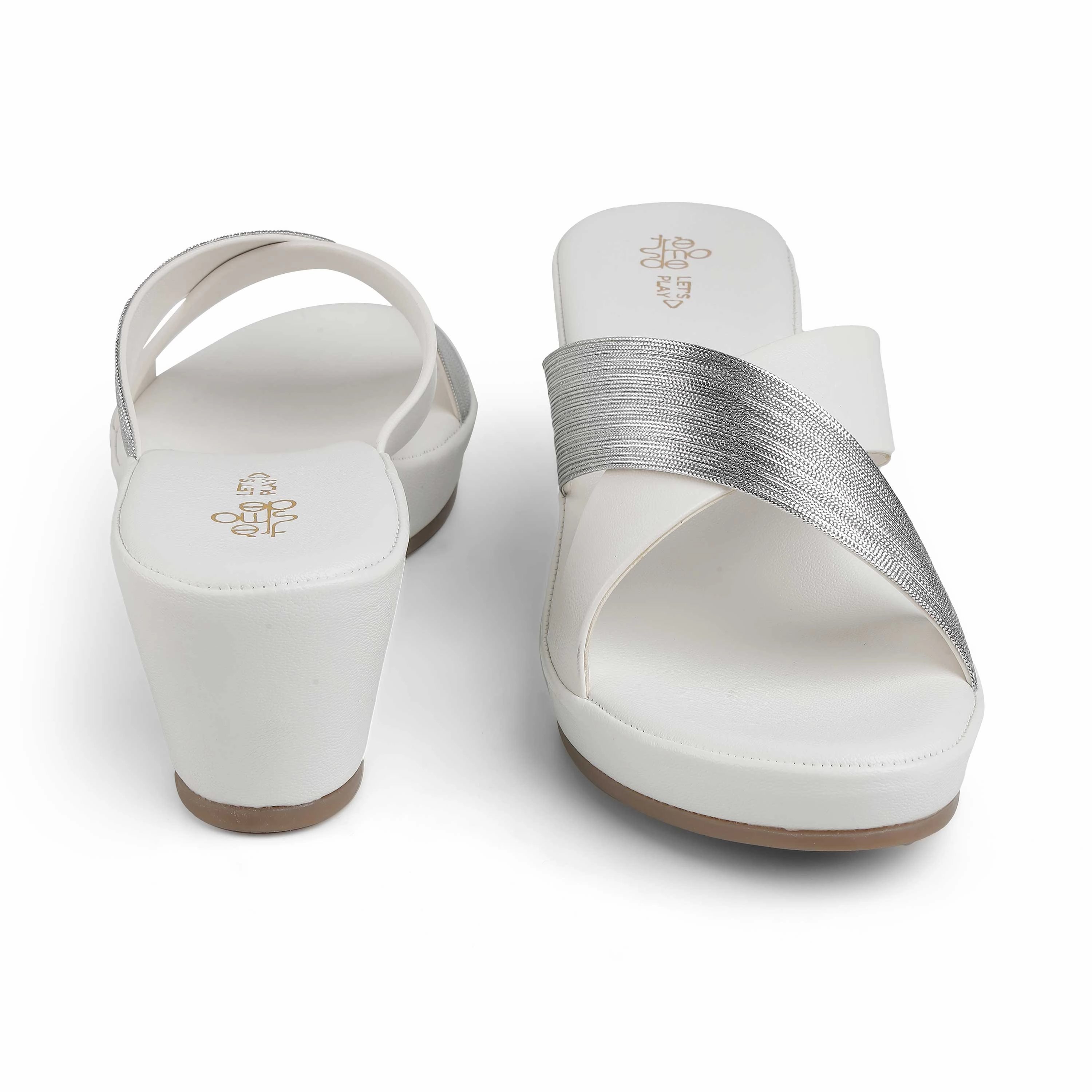 High Heels With Rhinestones Tresmode Stine White Women's Dress Block Heel Sandals