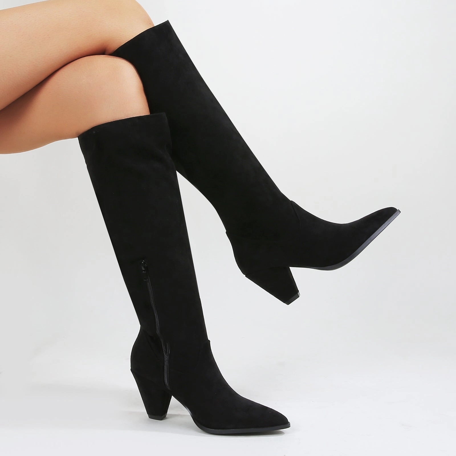 True Curve Collar Suede Knee High Boots Boot Barn Knee High Boots