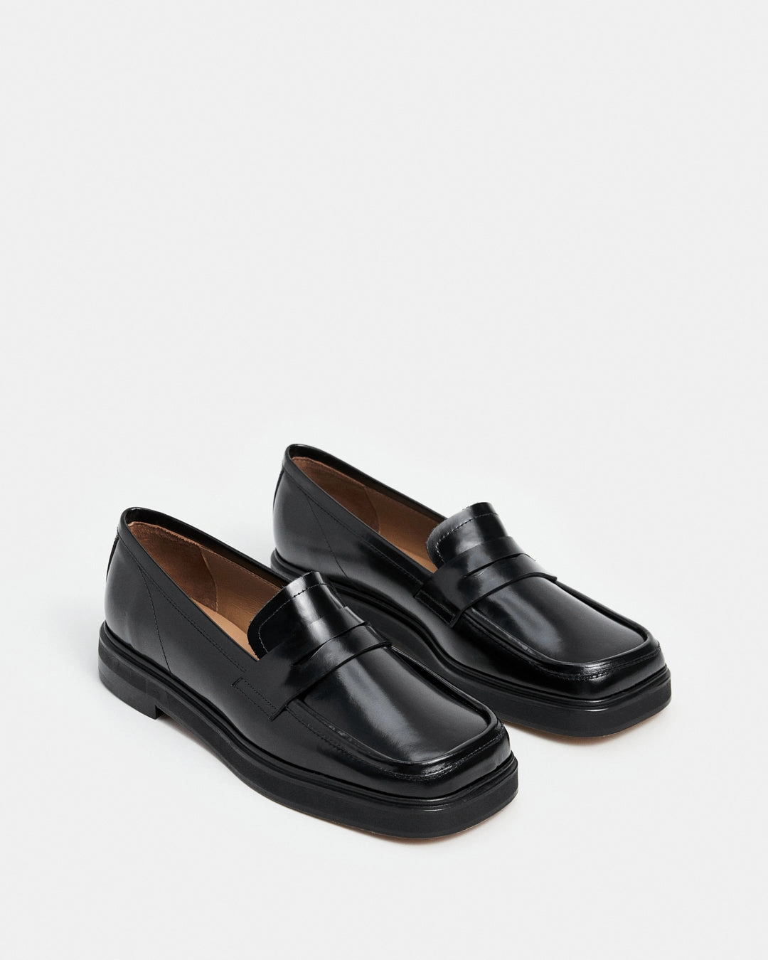 Ilse Leather Black Orthopedic Loafers In Breathable Leather