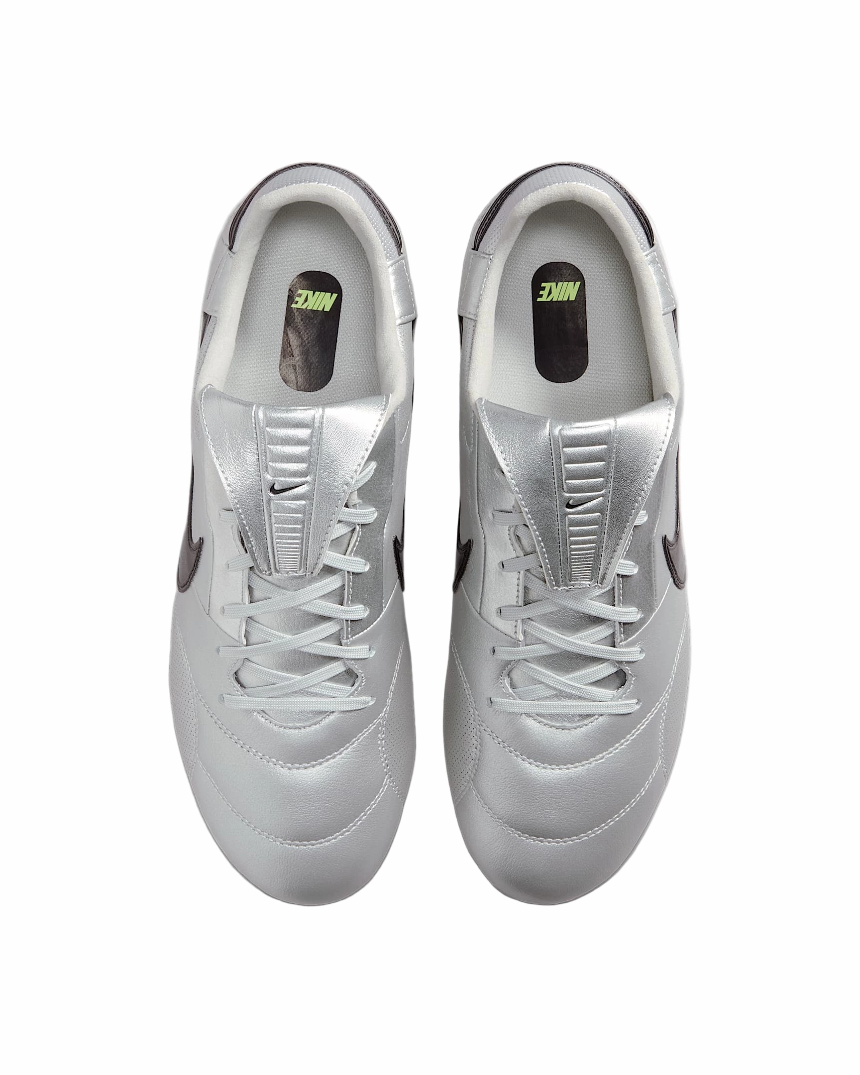 Yidum Soccer Cleats Nike Premier III Firm Ground Soccer Cleats (Metallic Silver/Black Volt)