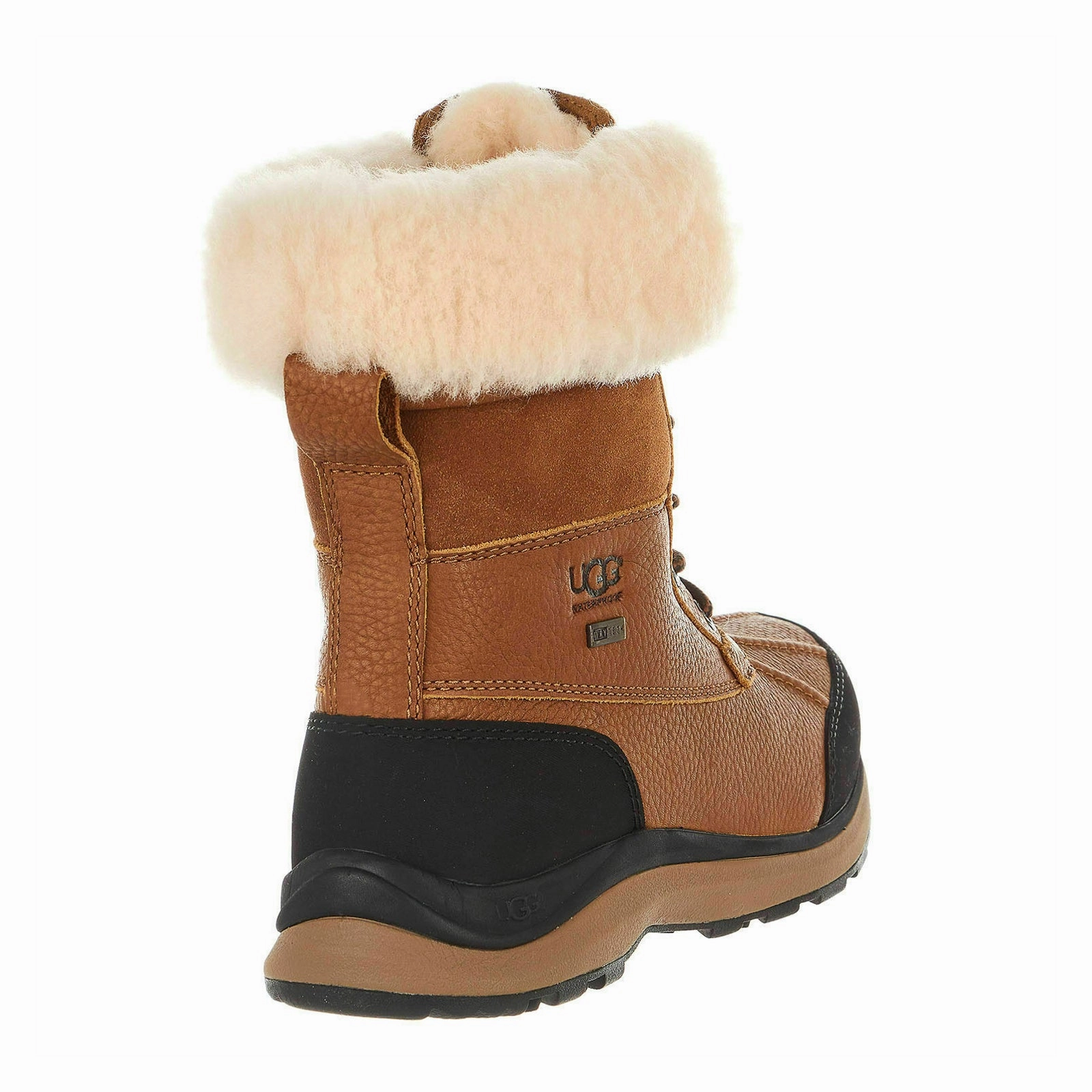 Ugg Adirondack III Leather Women's Mid Calf Chestnut Boots Tall Snow Boots