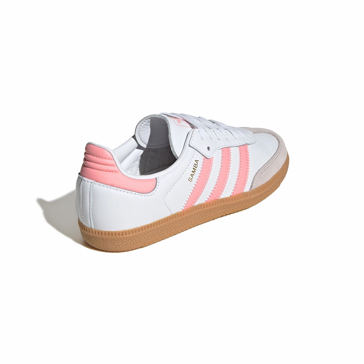 Kids Samba OG 'White Semi Pink Spark' Retro Adidas Shoes