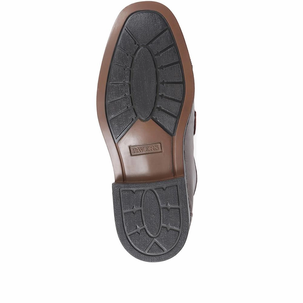 Summer Charms Walk Suede Loafers Wide Fit Classic Leather Loafers - NAP35027 / 322 486 - Burgundy