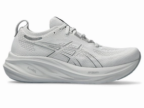 Men's Asics GEL-Nimbus 26, Concrete/Pure Silver, 9.5 D Medium Asics Sky Elite Flytefoam Mid Top 2 Volleyball Shoes