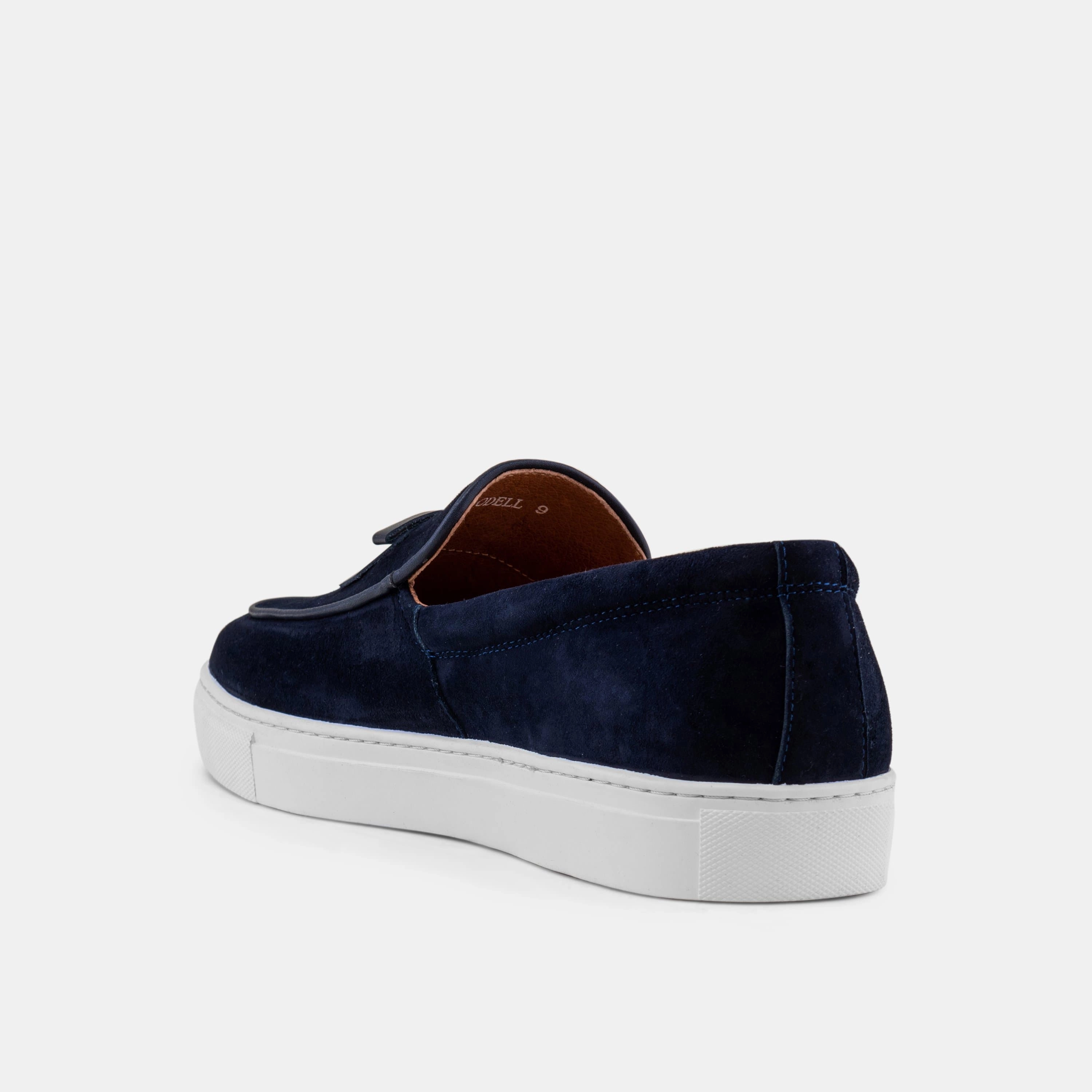 Multi Penny Loafers Odell Navy Suede Belgian Loafer Sneakers