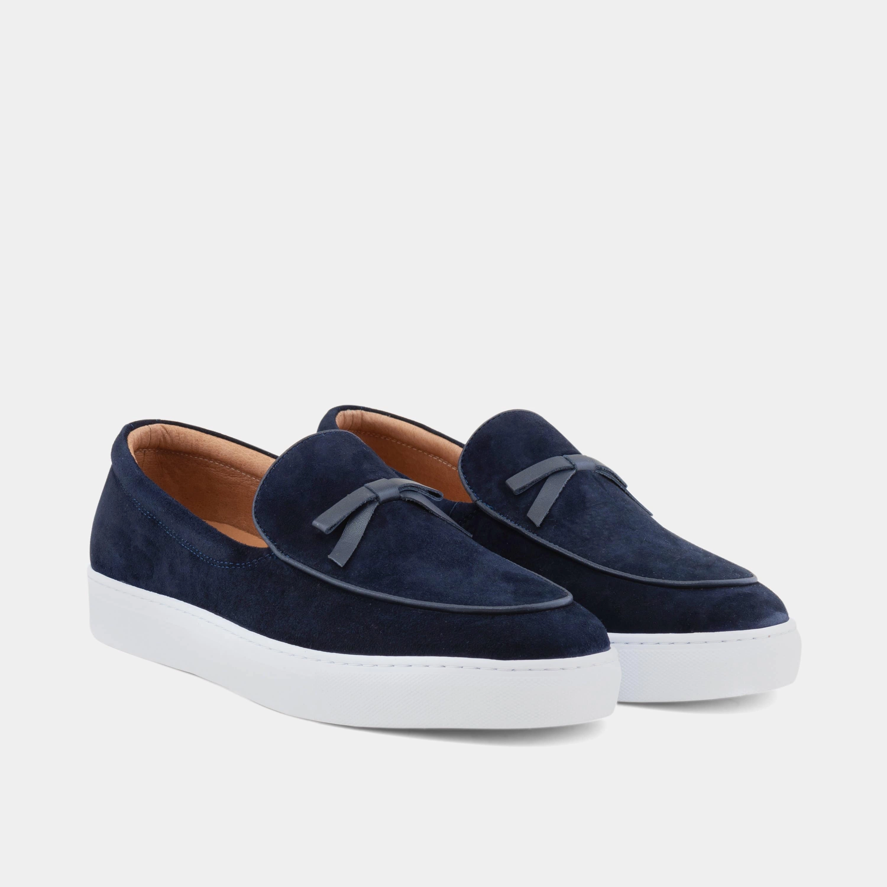Suede Loafers With Shorts Odell Navy Suede Belgian Loafer Sneakers